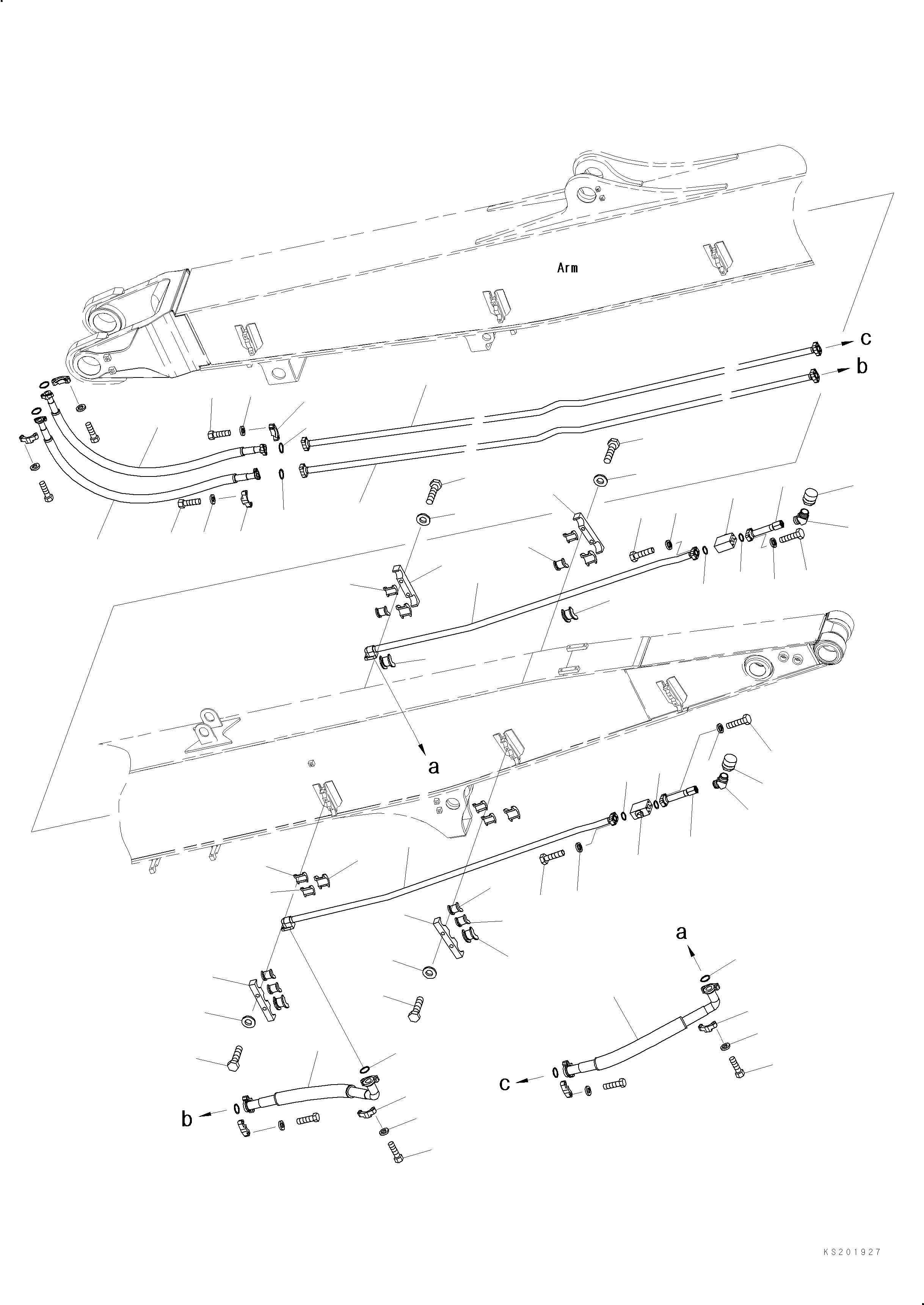 Шланг 07084-21AA6 KOMATSU