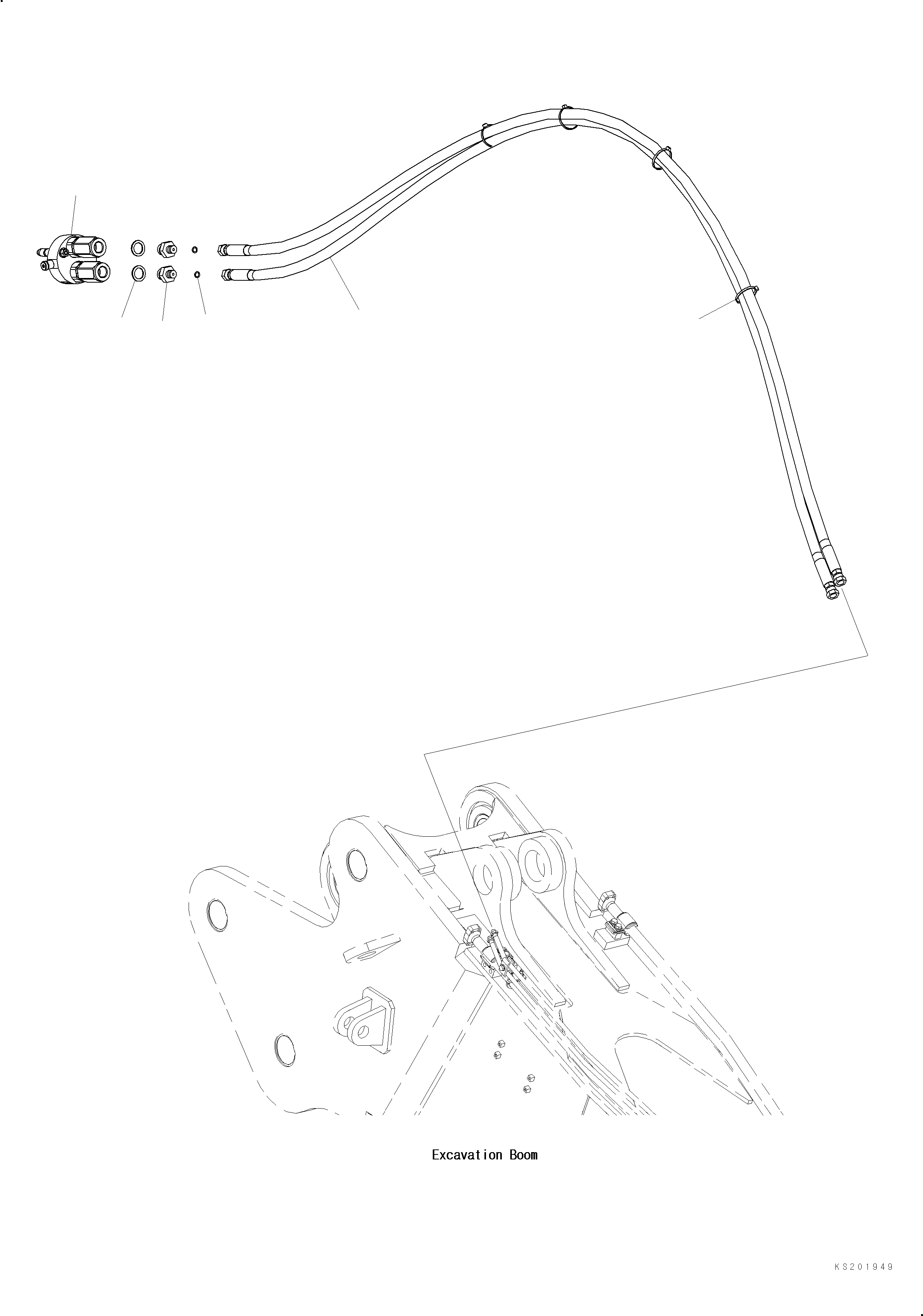 Шланг в сборе 208-62-K3471 KOMATSU