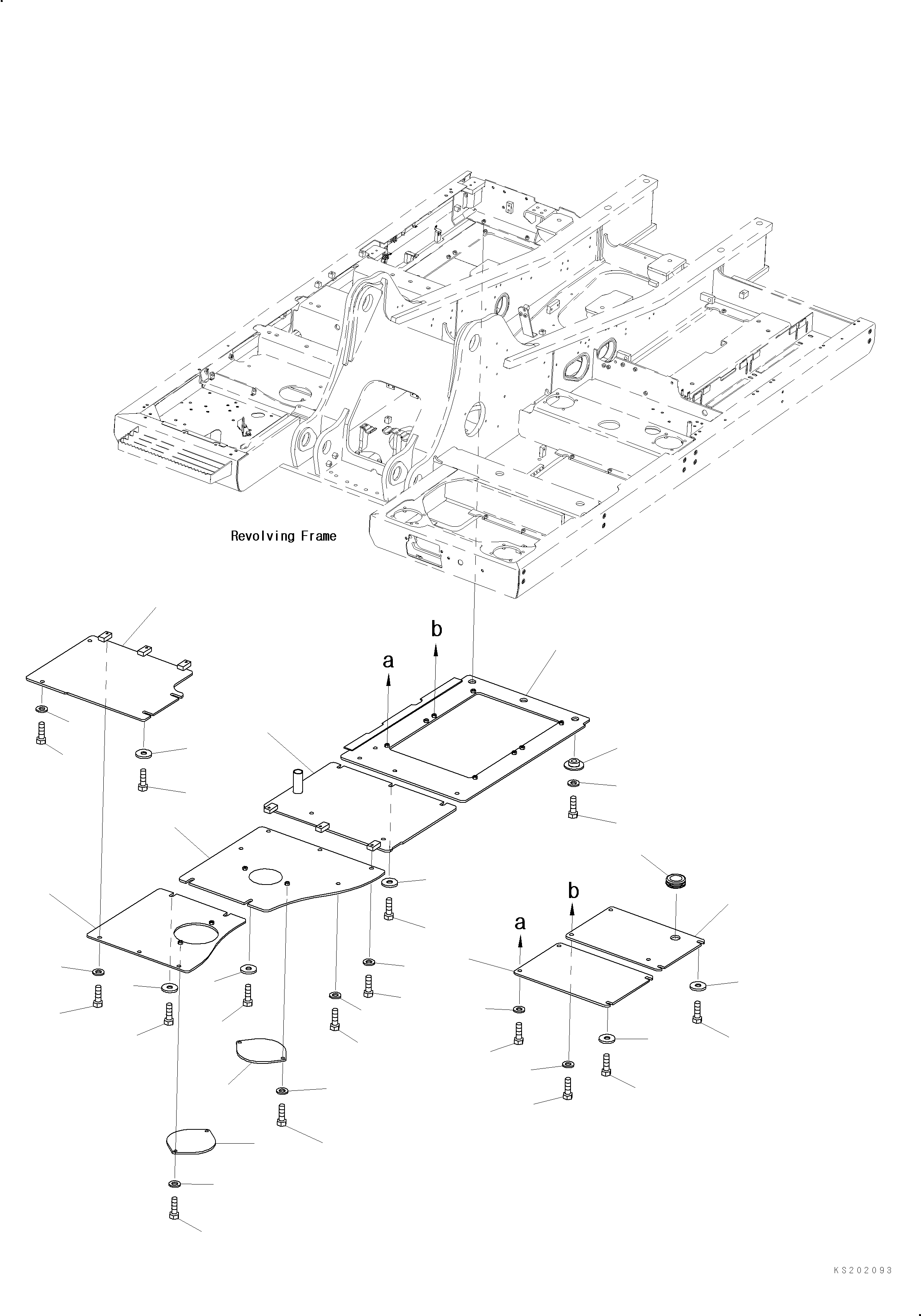 Крышка 2A6-54-K1250 KOMATSU