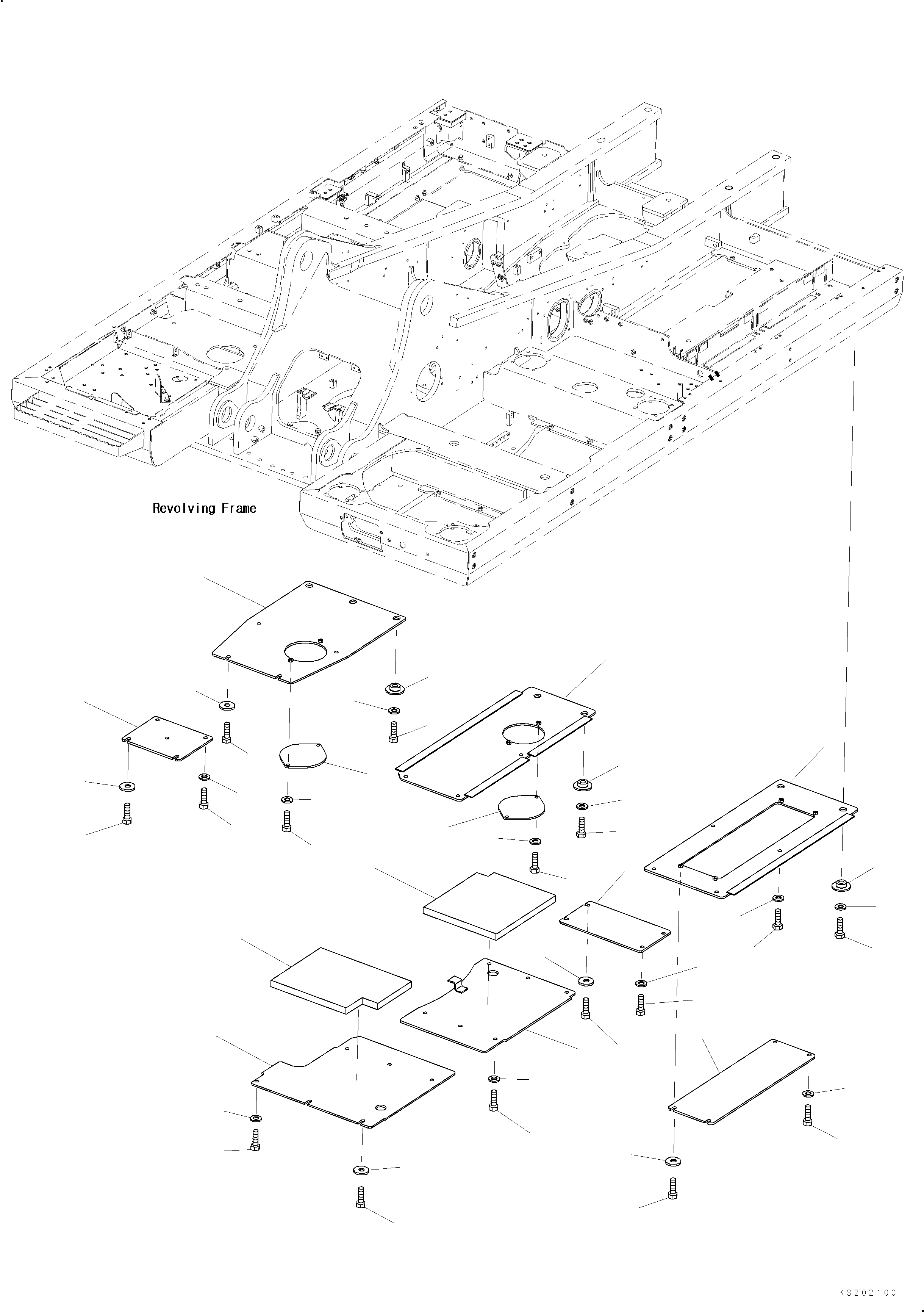Крышка 2A6-54-K1270 KOMATSU