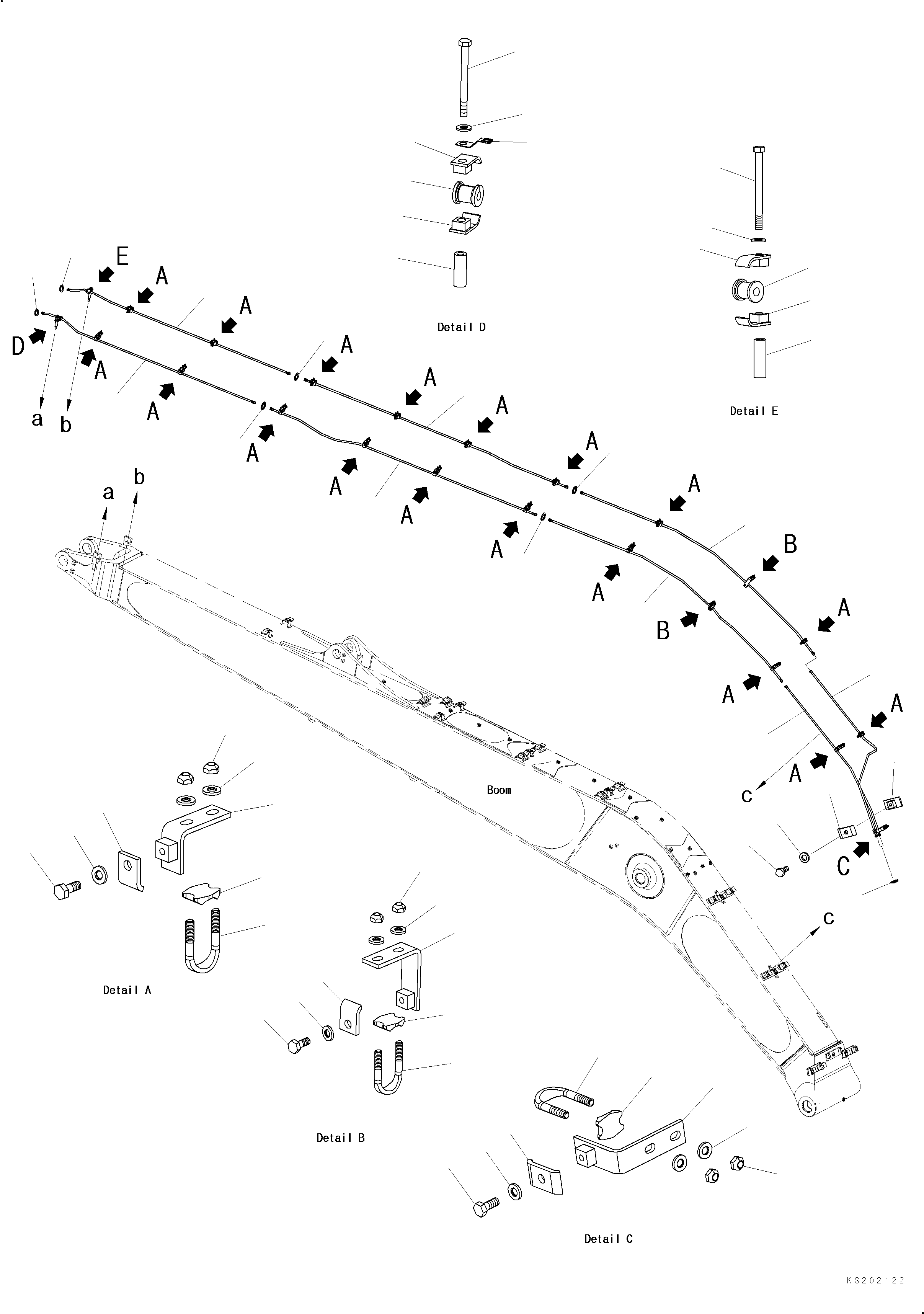 Кронштейн 207-62-KF560 KOMATSU