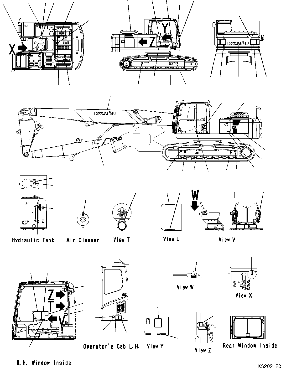 DECAL KIT 206-00-K4120 KOMATSU