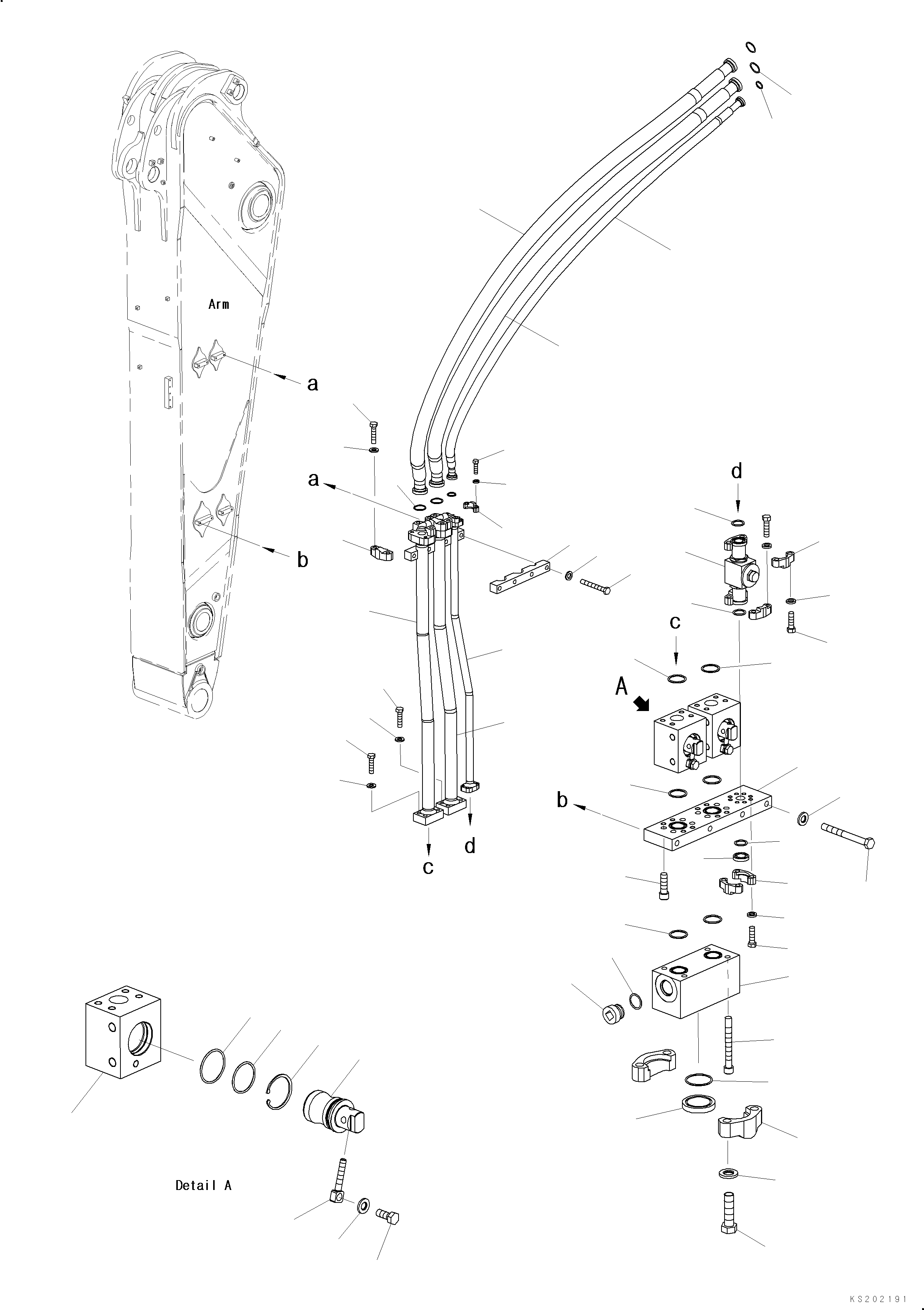 Шланг 07083-21225 KOMATSU
