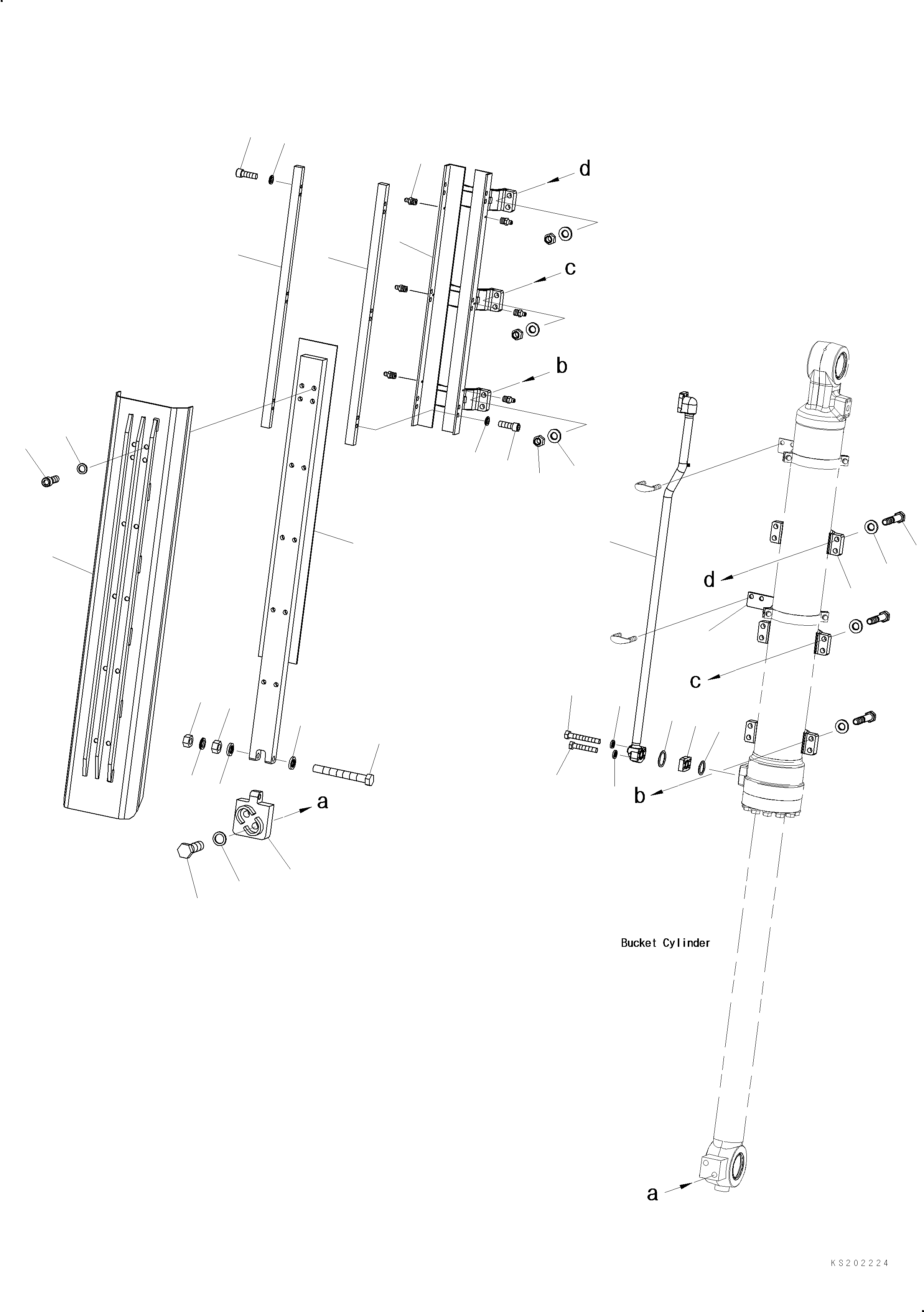Направляющая 206-70-KG110 KOMATSU