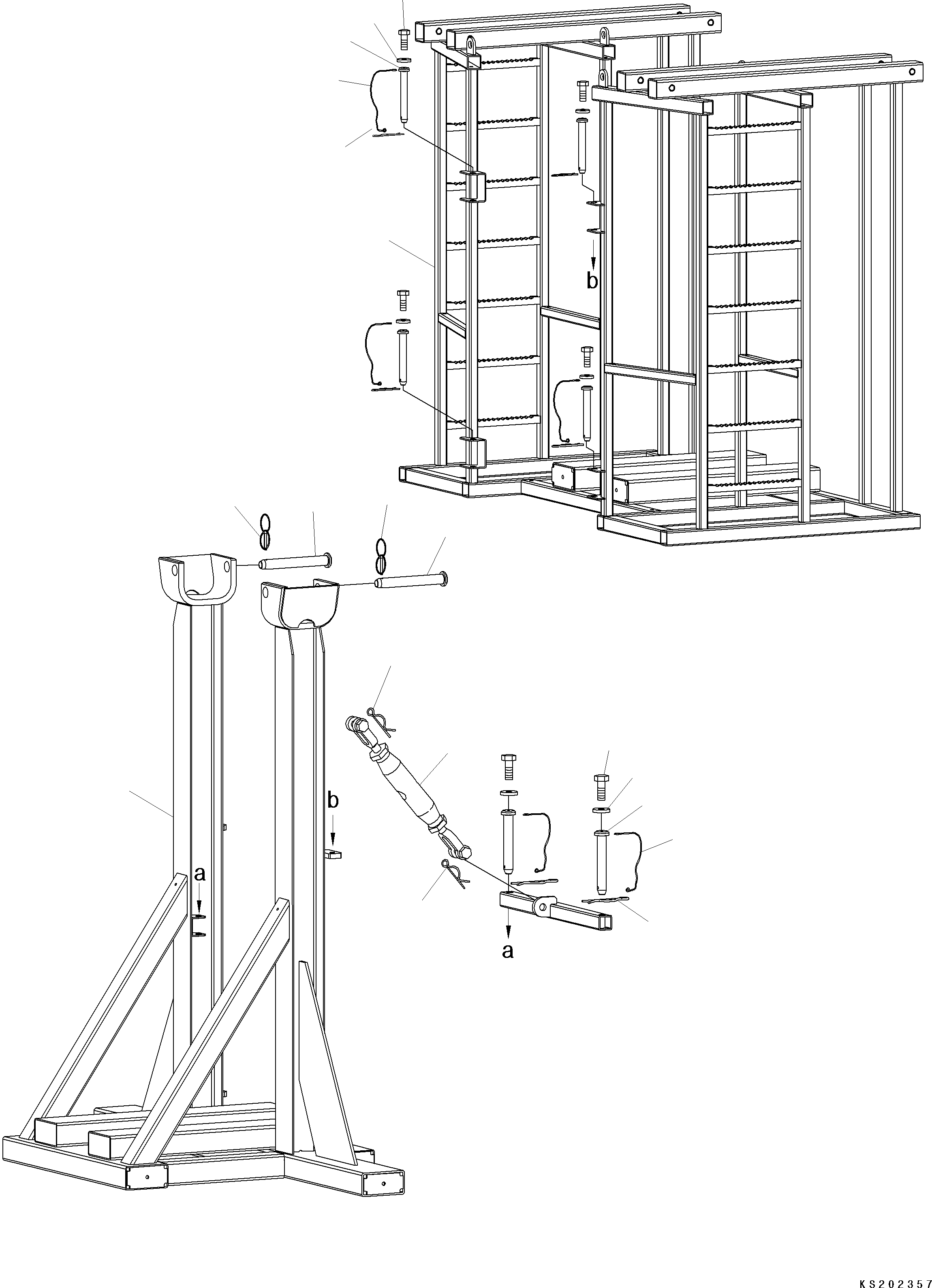 Stand Assembly, Dig Kit 2A8-818-K170 KOMATSU