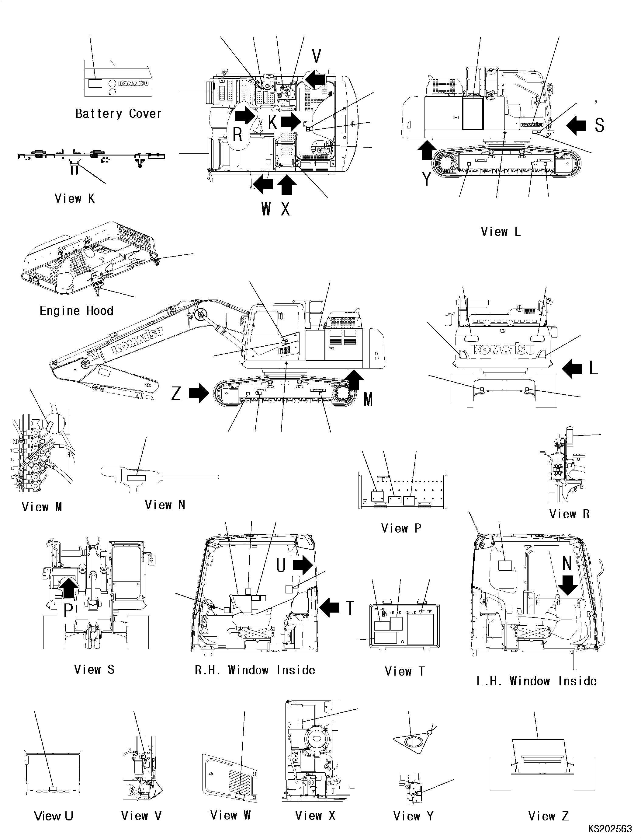 Plate, Overload Caution 2A5-00-K1240 KOMATSU