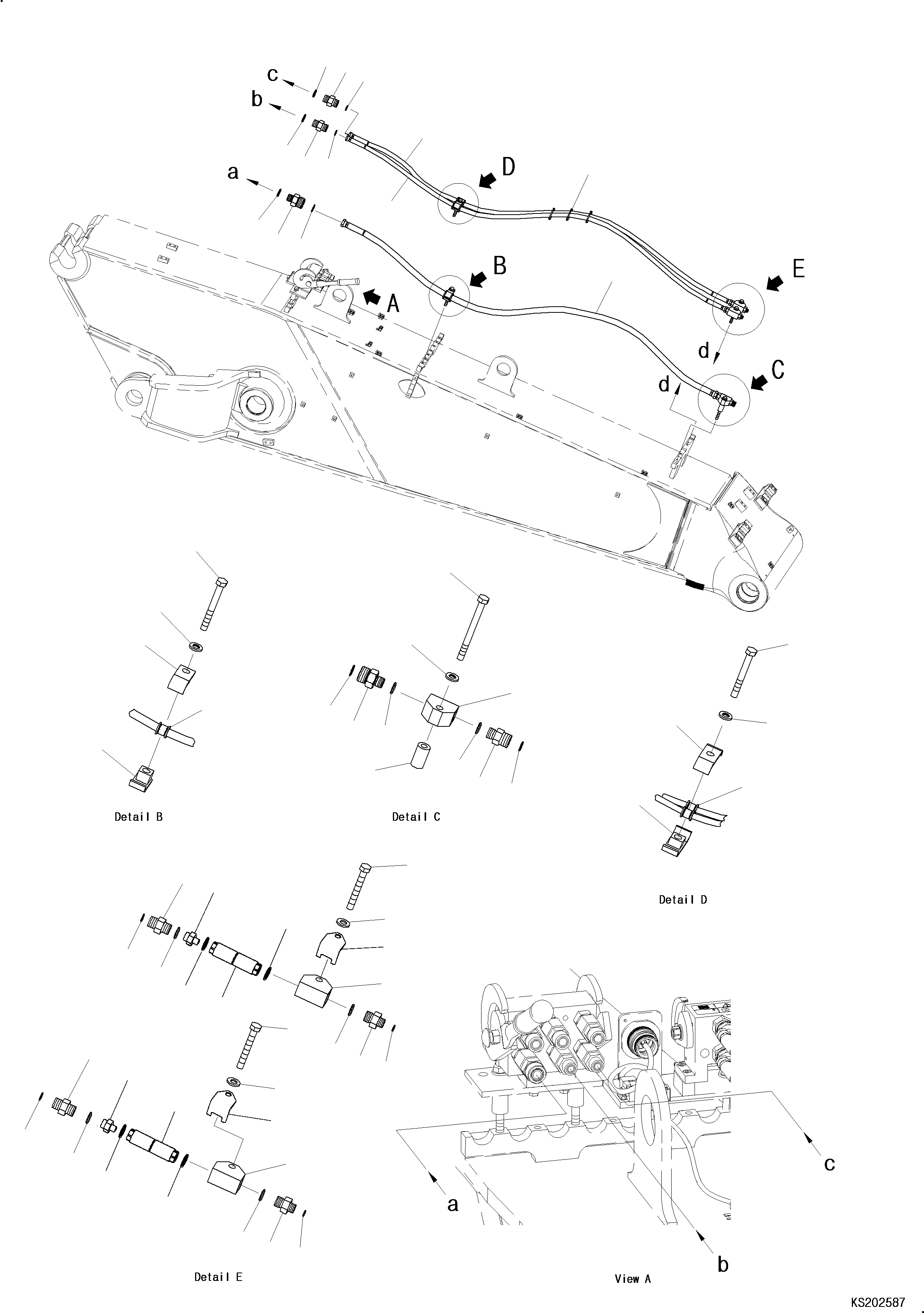 Ниппель 2A8-62-K1430 KOMATSU