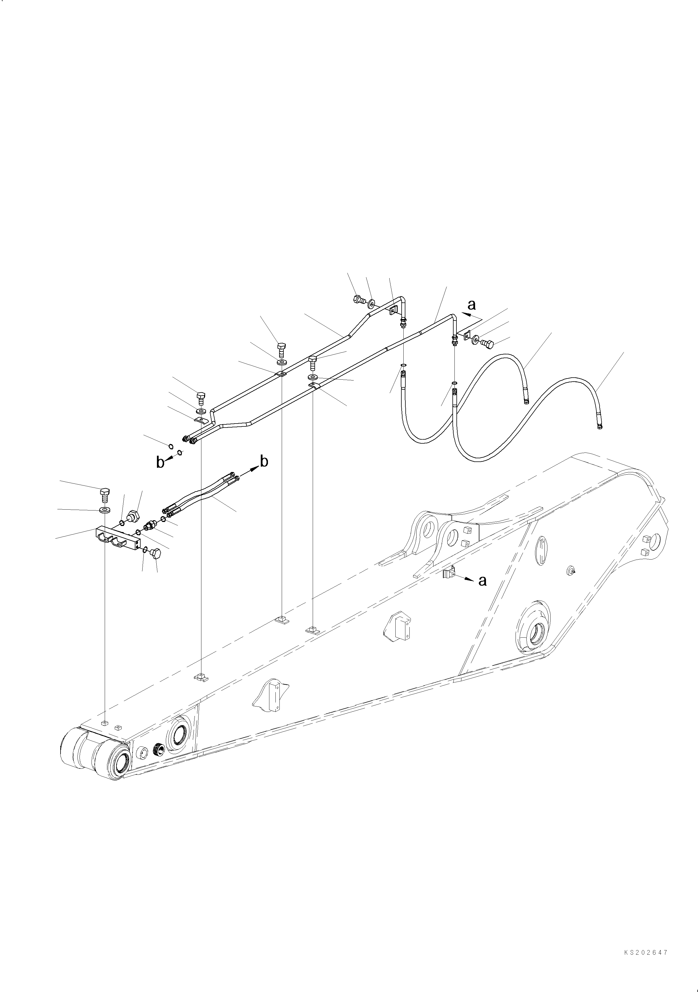 Шланг 2A7-70-K1790 KOMATSU
