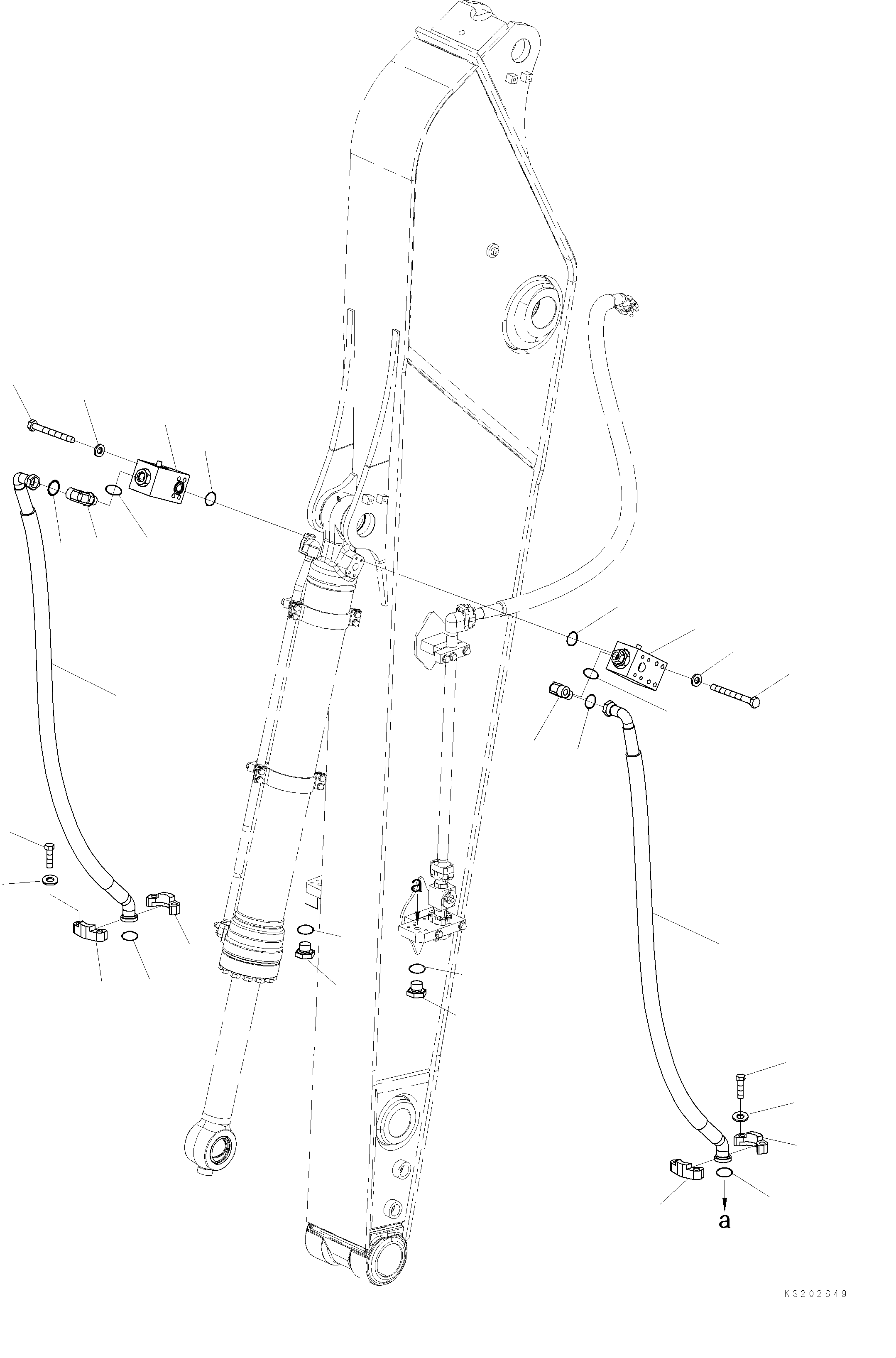Шланг 2A5-62-K4470 KOMATSU