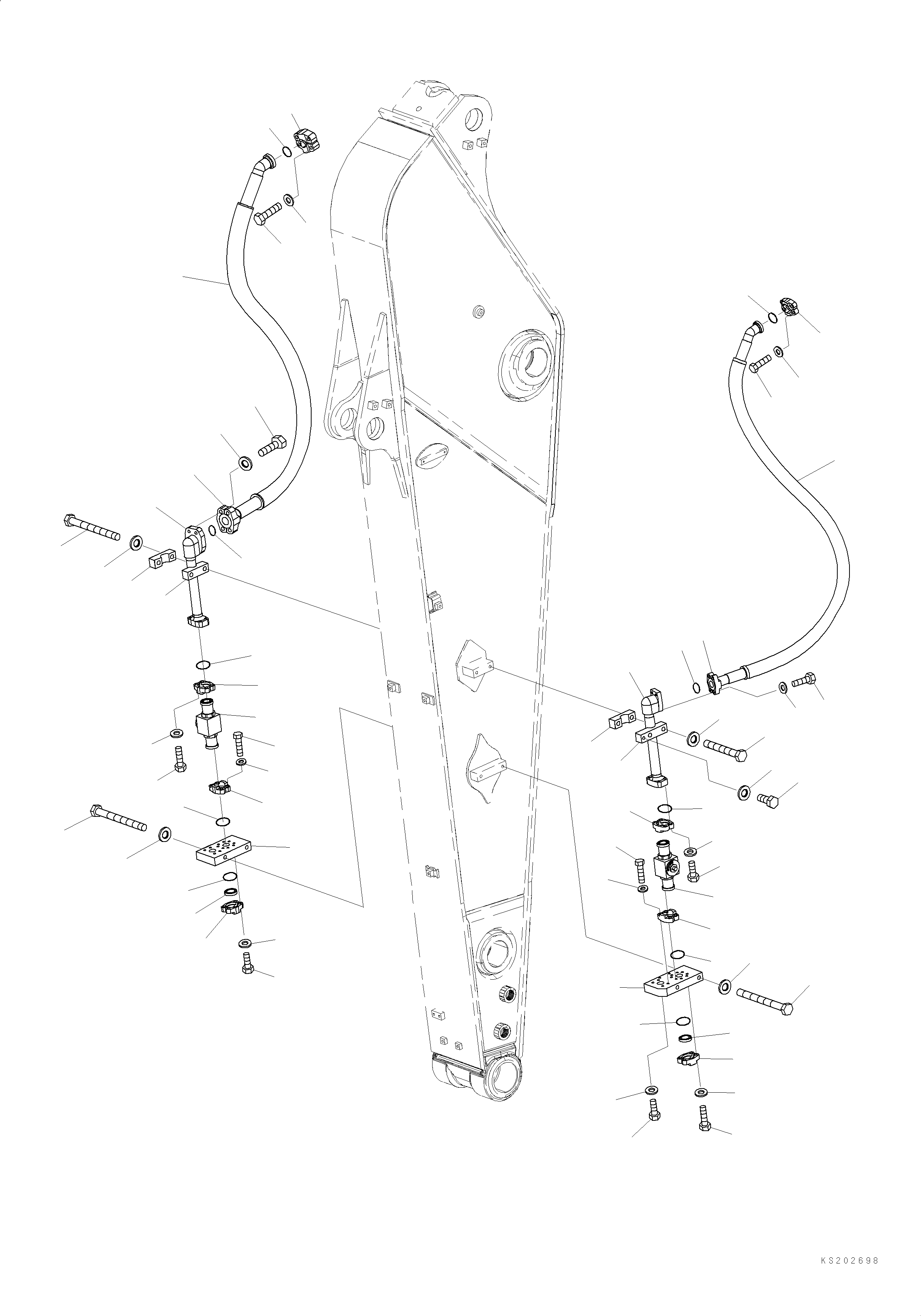 Шланг 2A5-70-K4360 KOMATSU