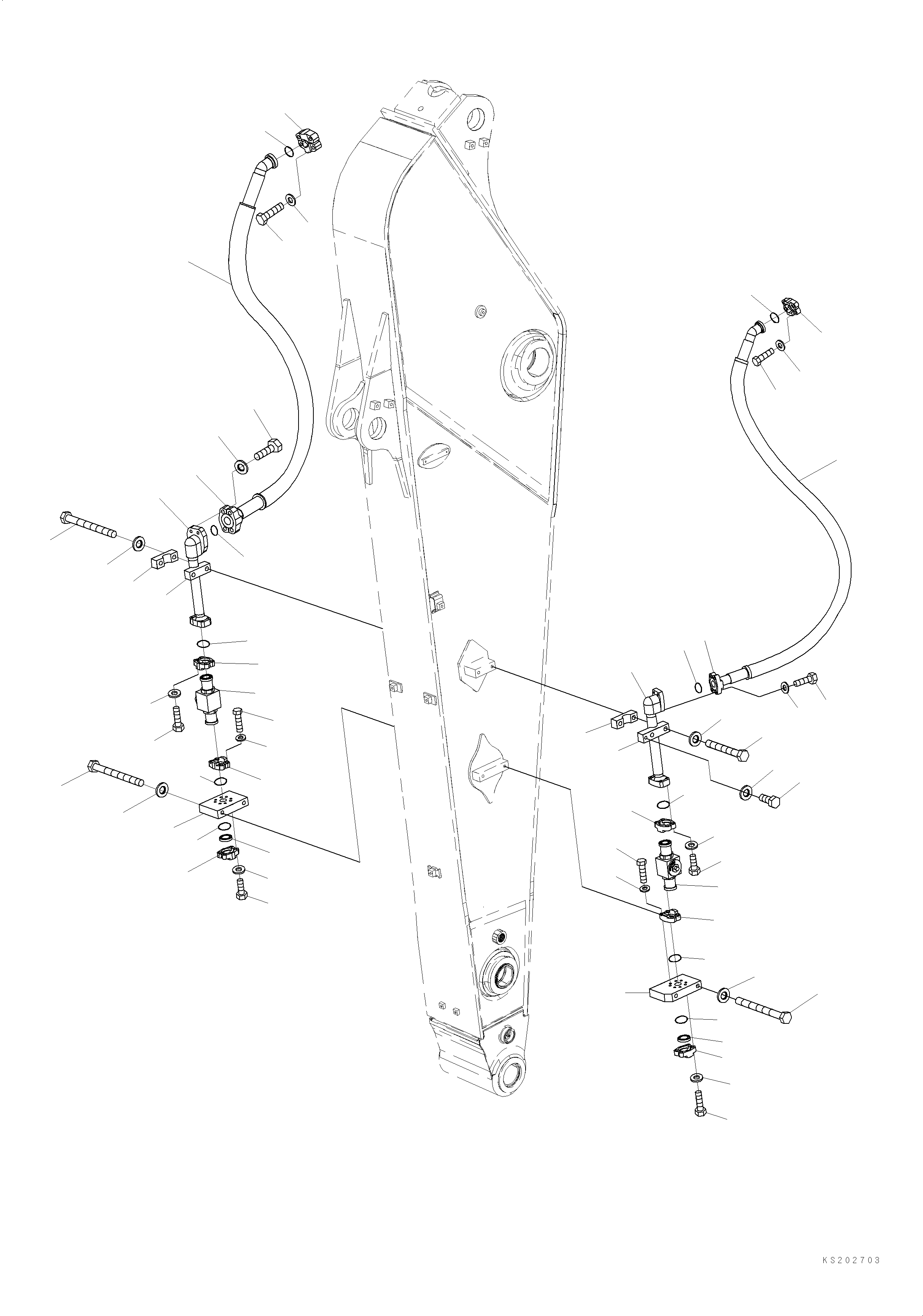 Шланг 07083-21418 KOMATSU