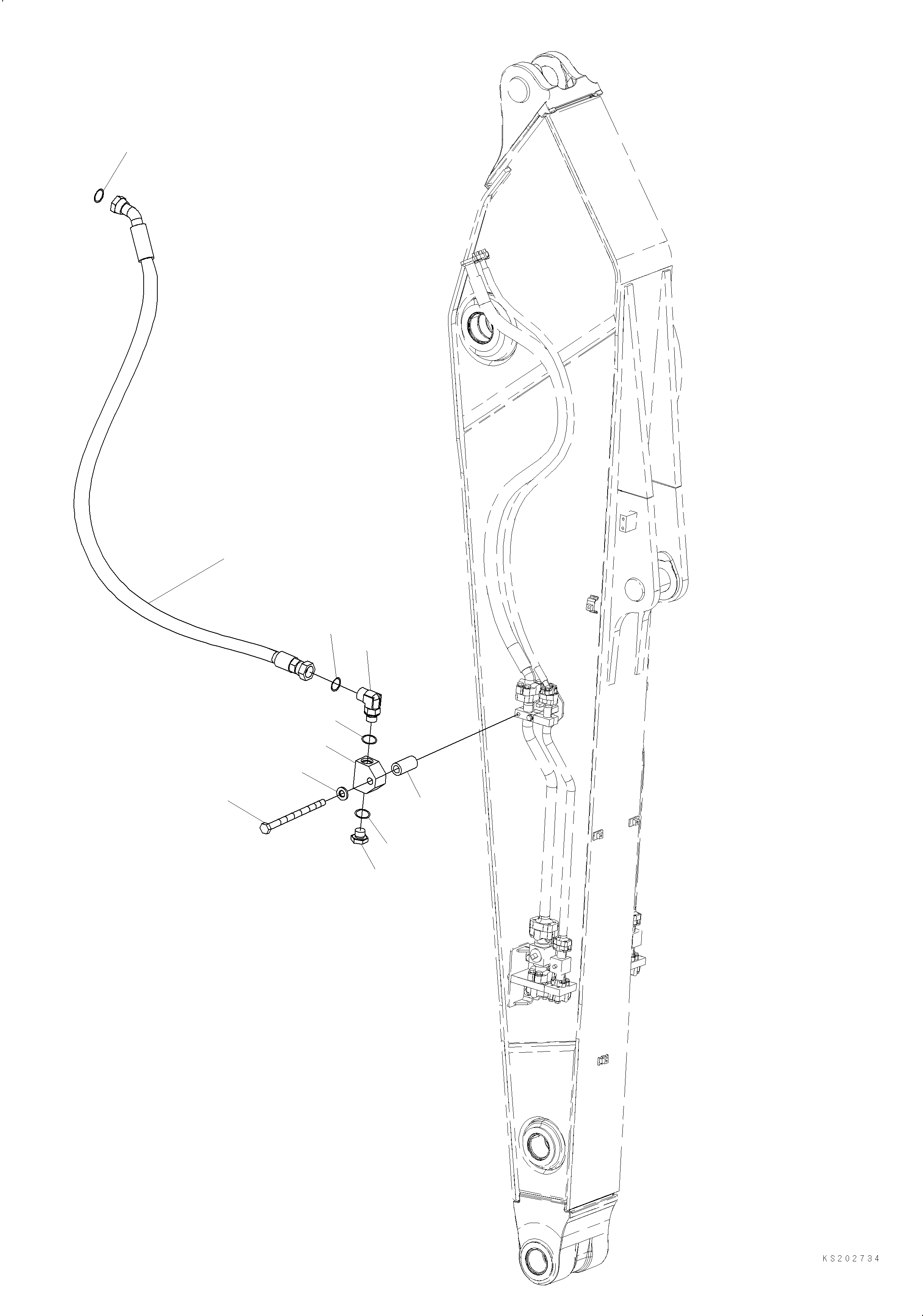 Шланг 02777-20522 KOMATSU