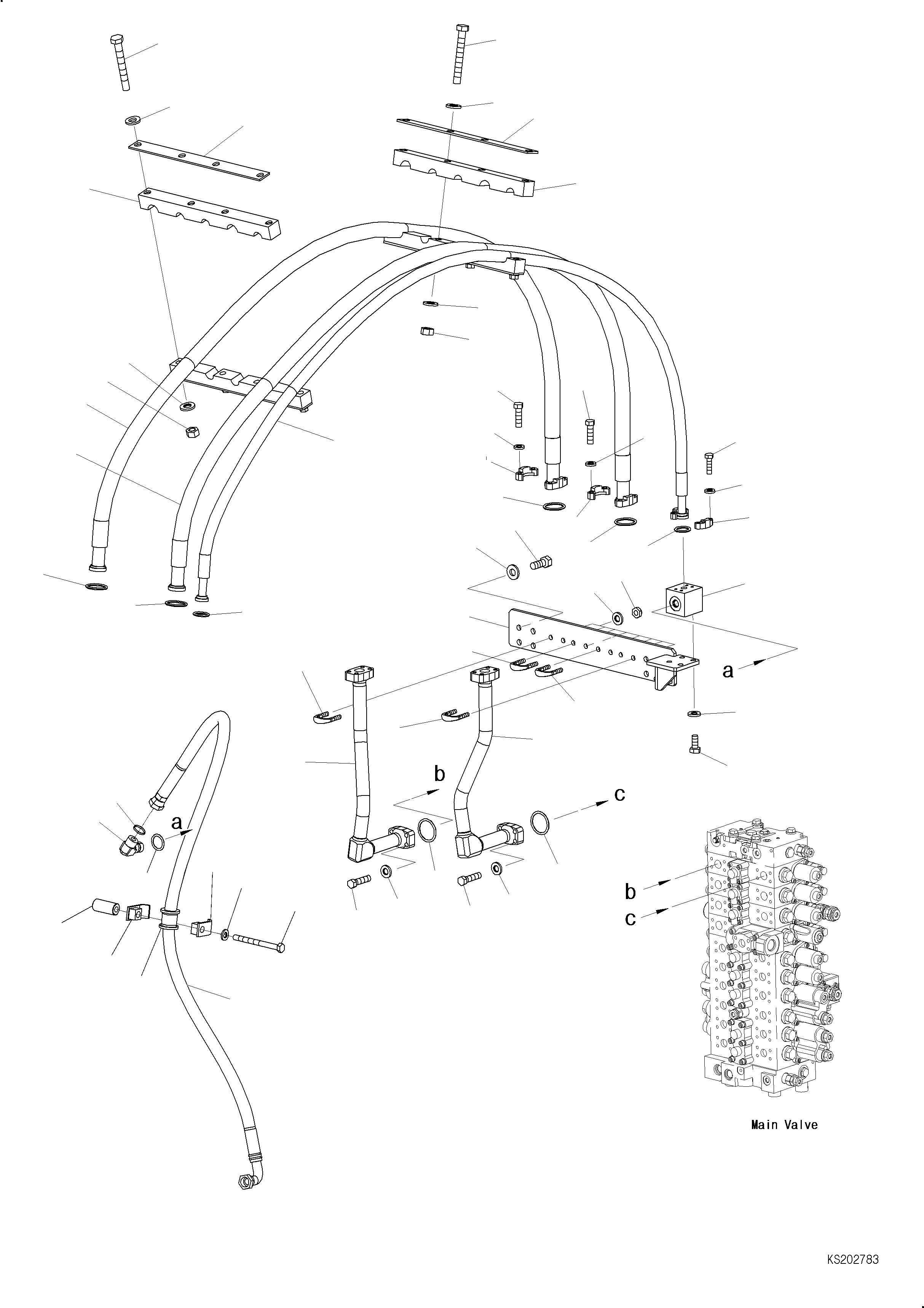 Шланг в сборе 208-62-K2450 KOMATSU