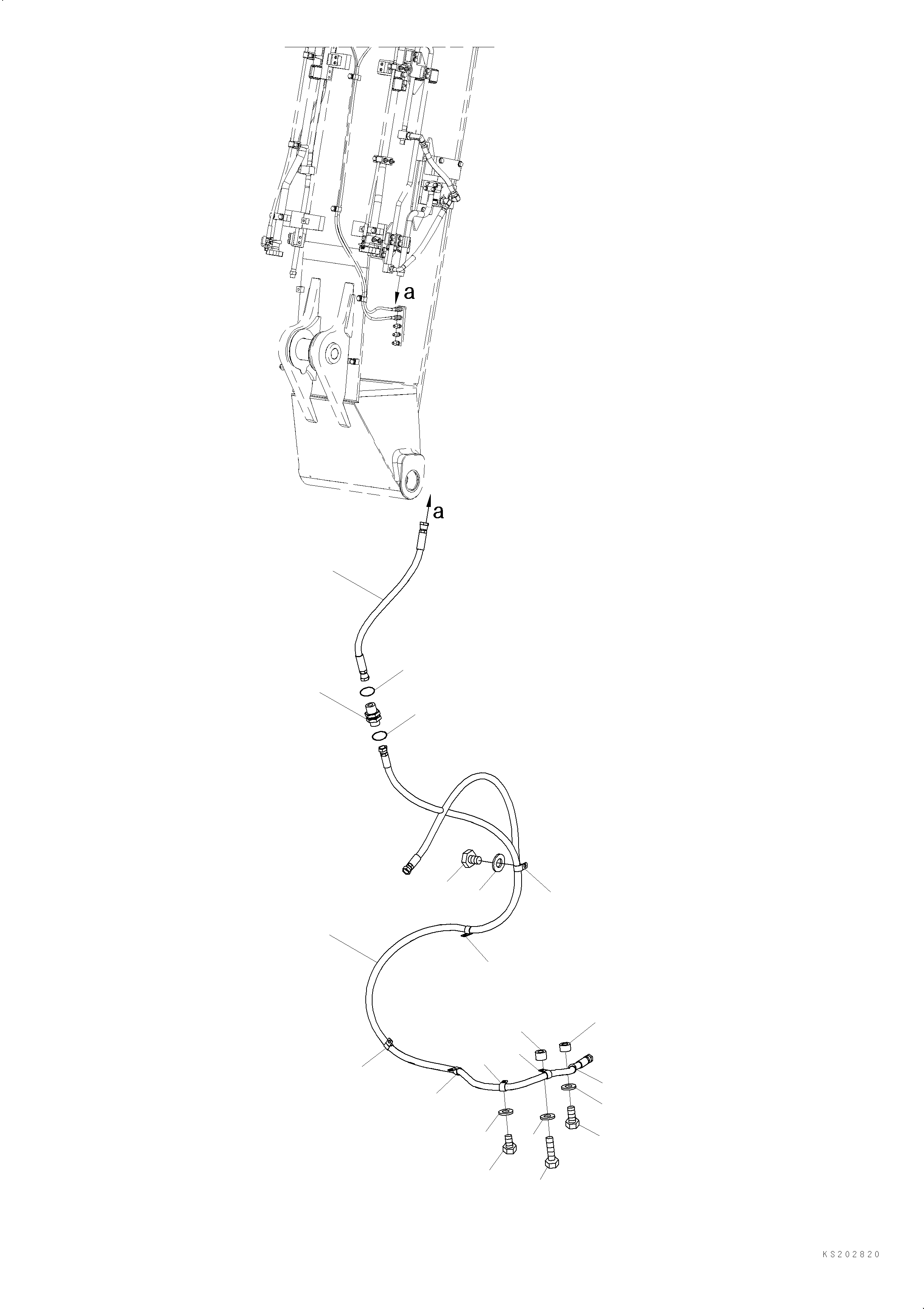 Шланг 2A5-62-K4650 KOMATSU