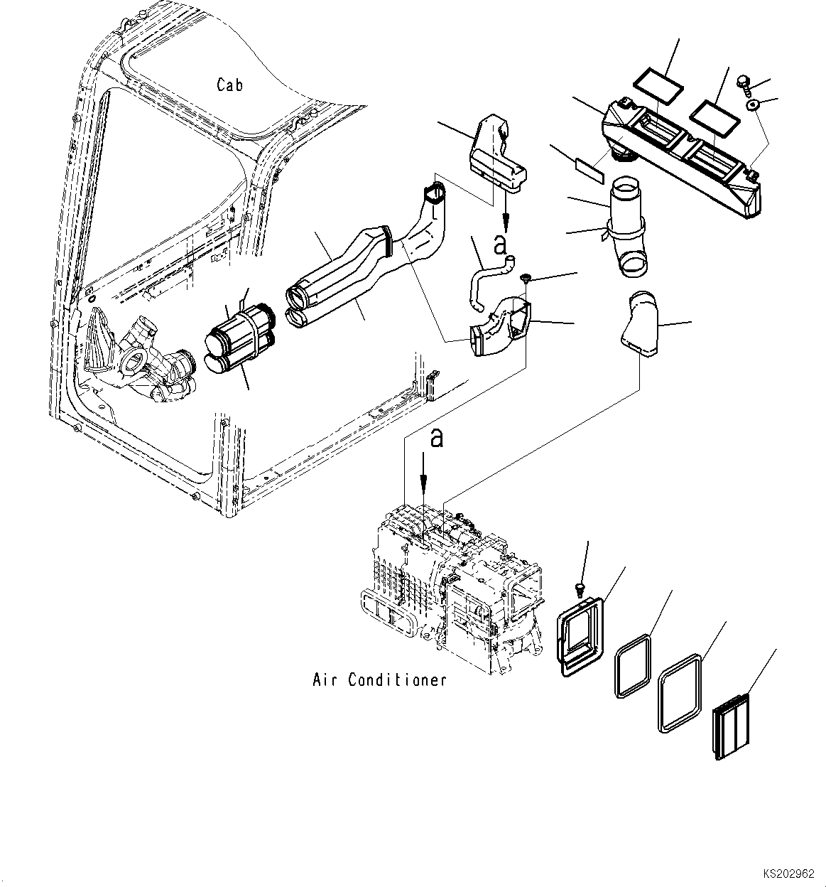 Воздуховод 2A5-979-2821 KOMATSU