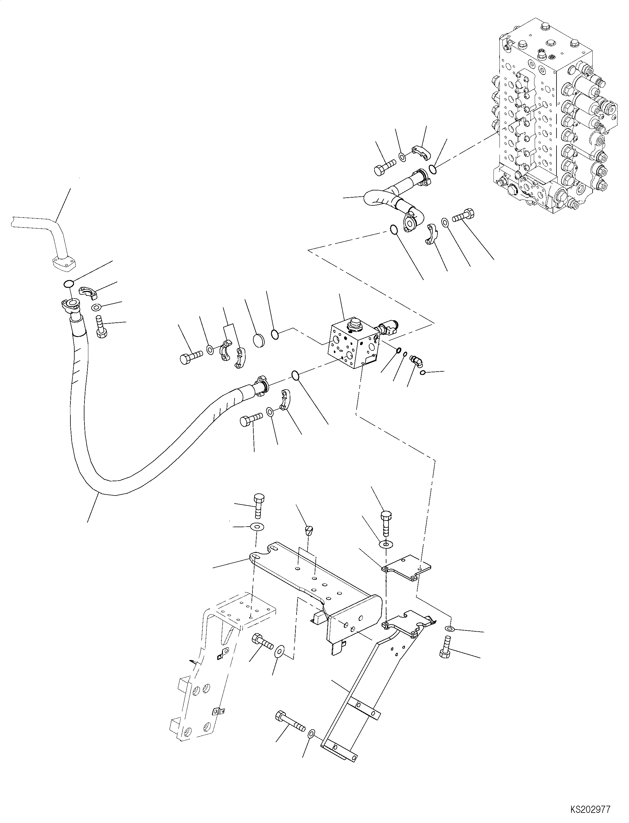 Шланг 2A6-62-21720 KOMATSU