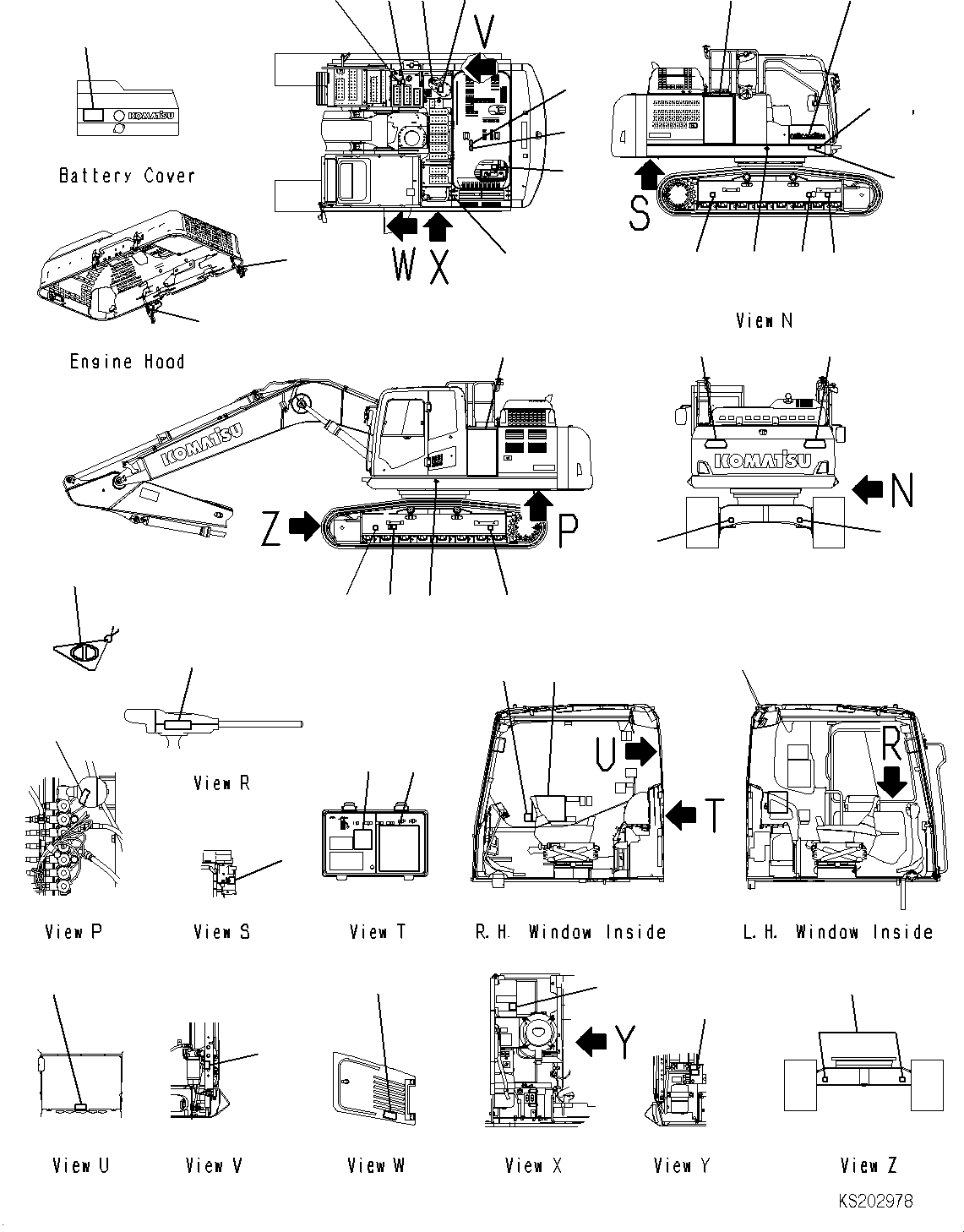 Табличка модели машины 2A6-00-21120 KOMATSU