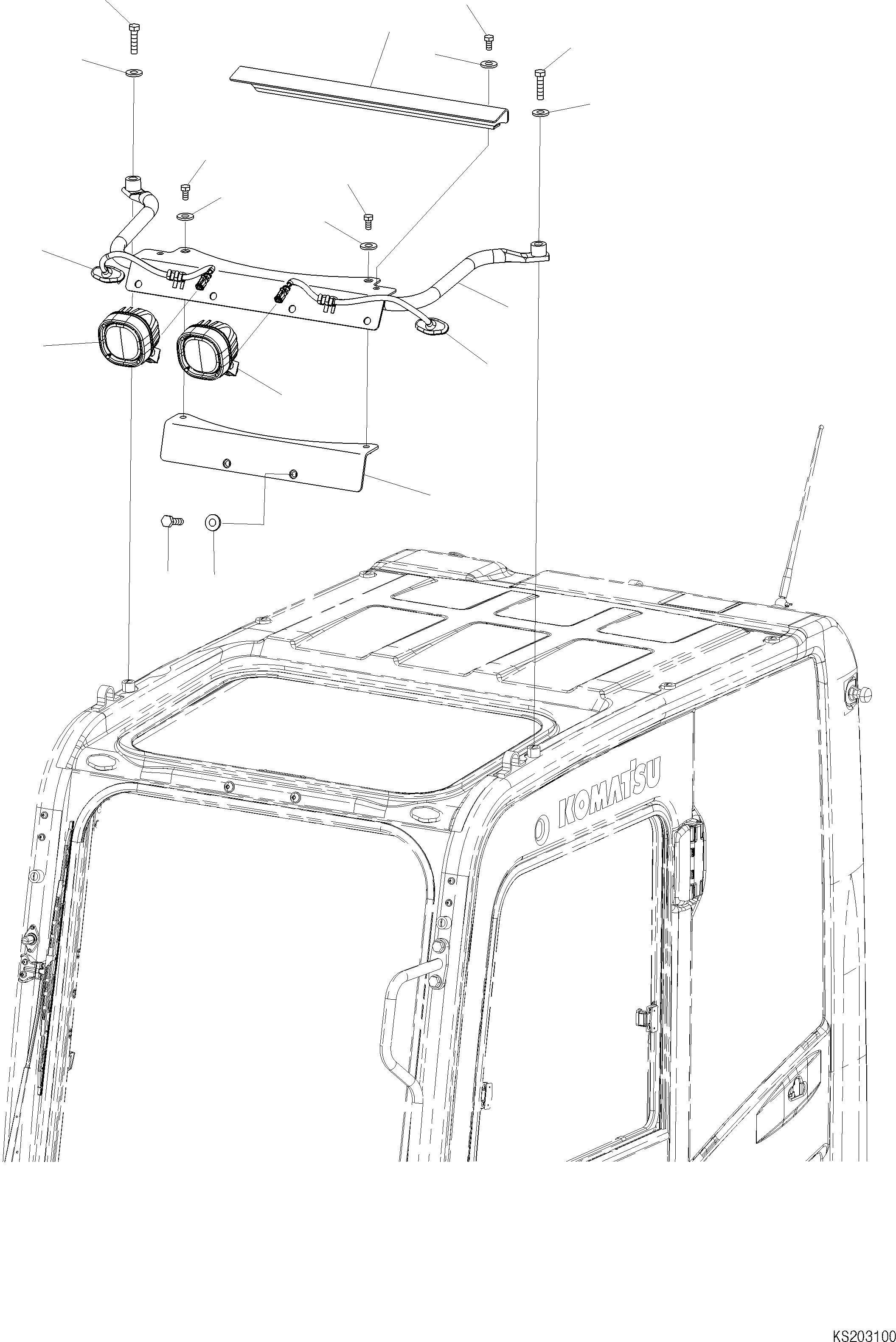Кронштейн 2A6-53-K1111 KOMATSU