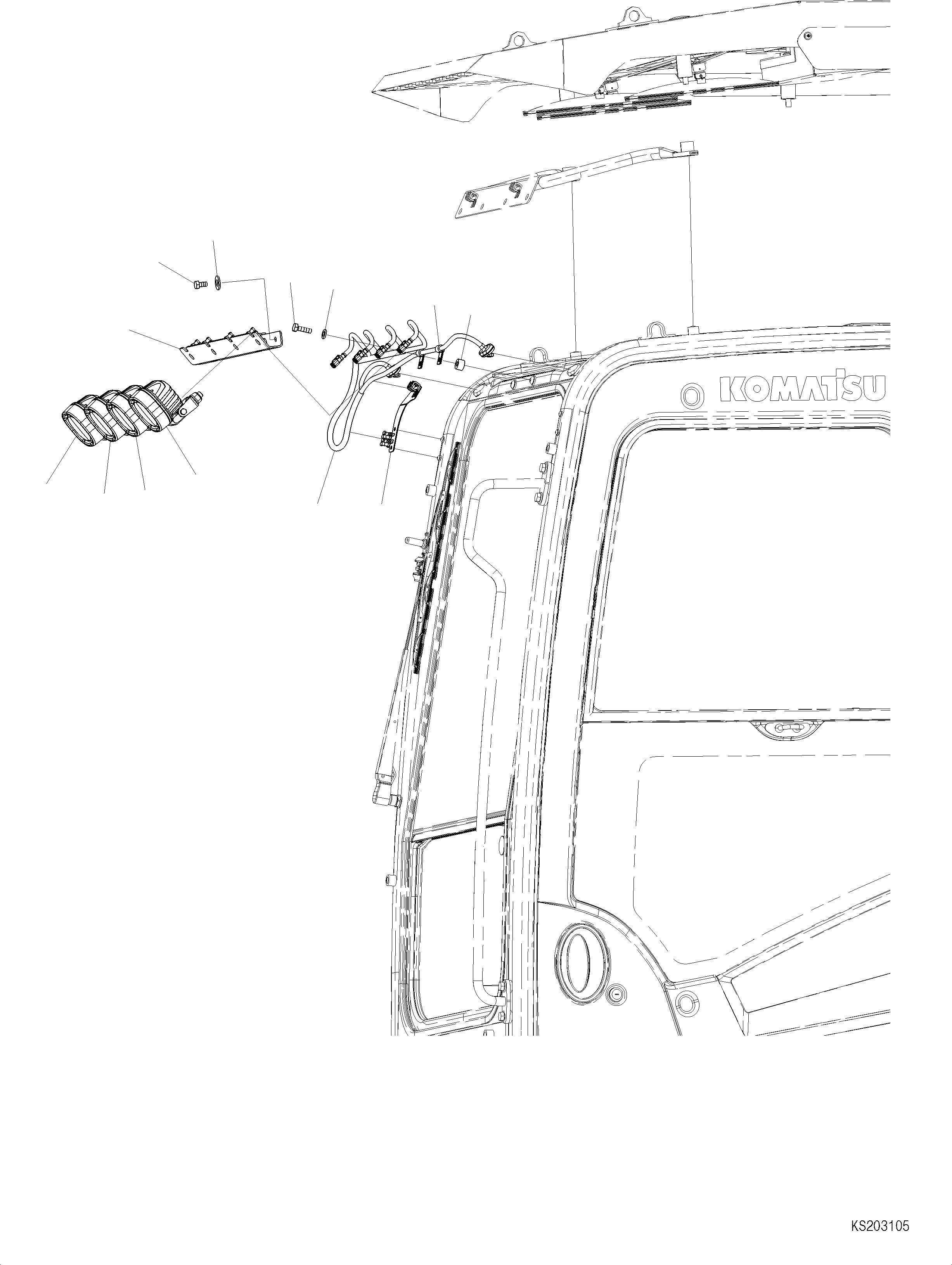 Жгут проводов 2A7-06-K1661 KOMATSU