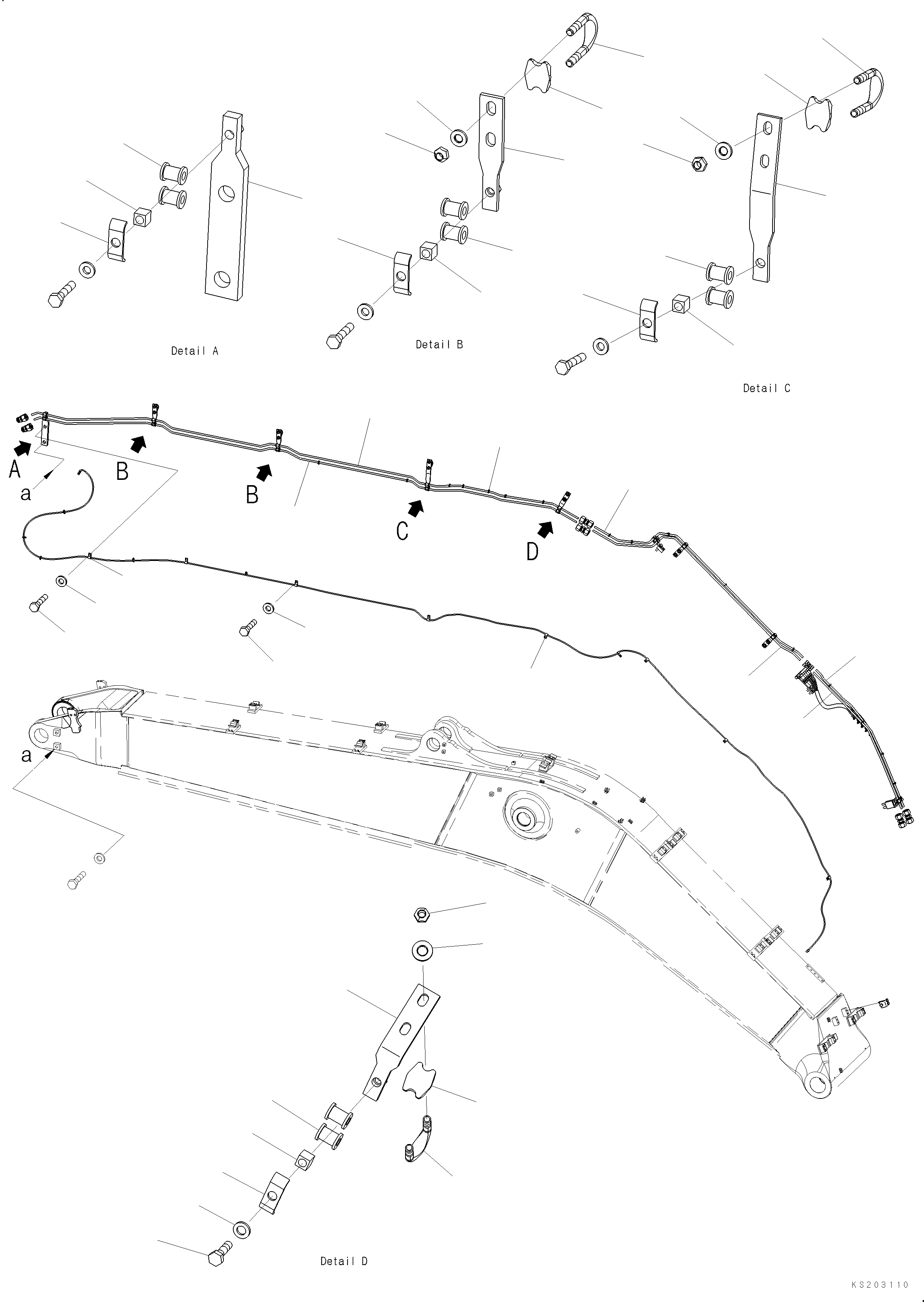 Кронштейн 2A8-70-K1610 KOMATSU