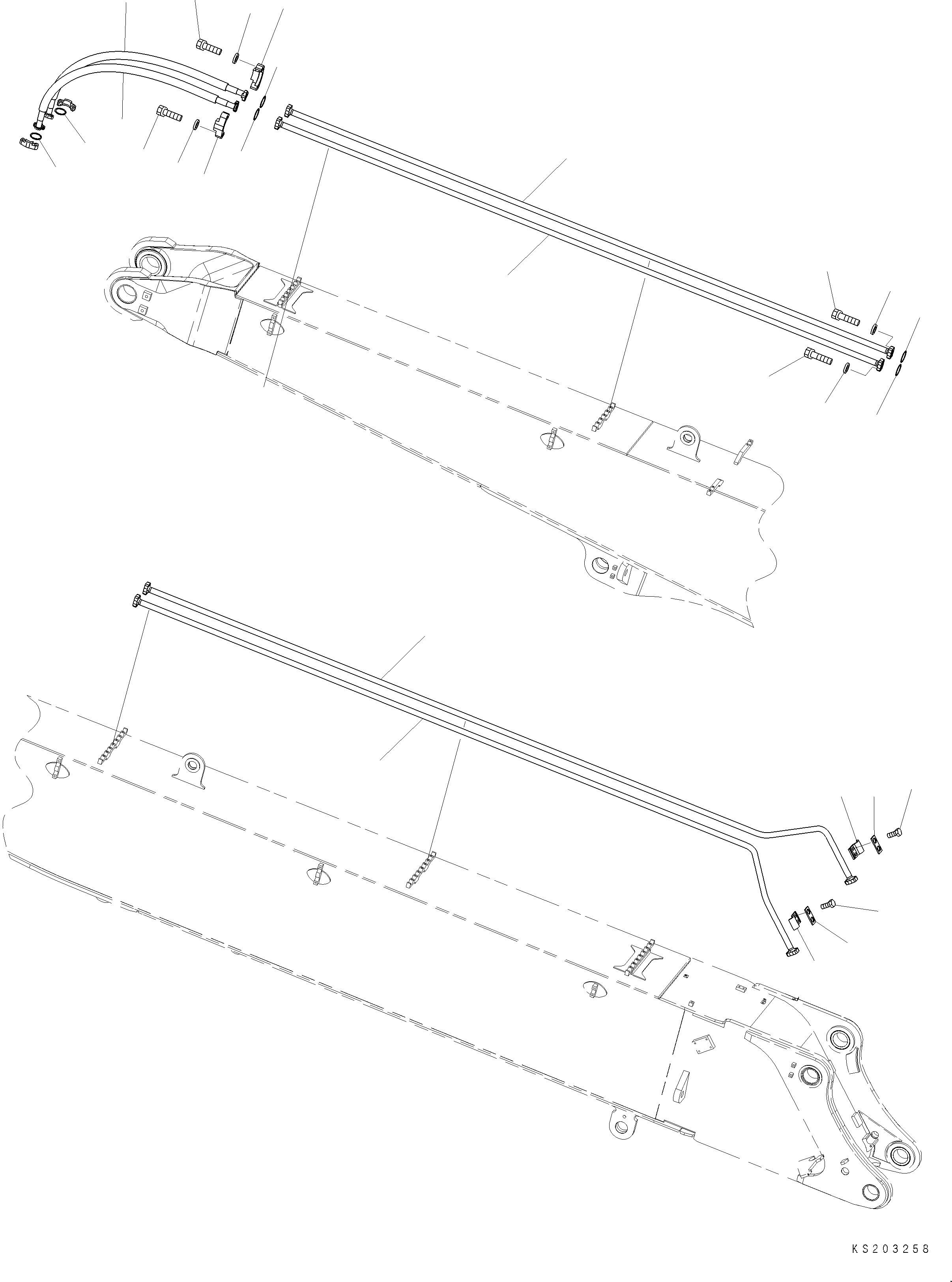 Трубка 208-62-K3490 KOMATSU