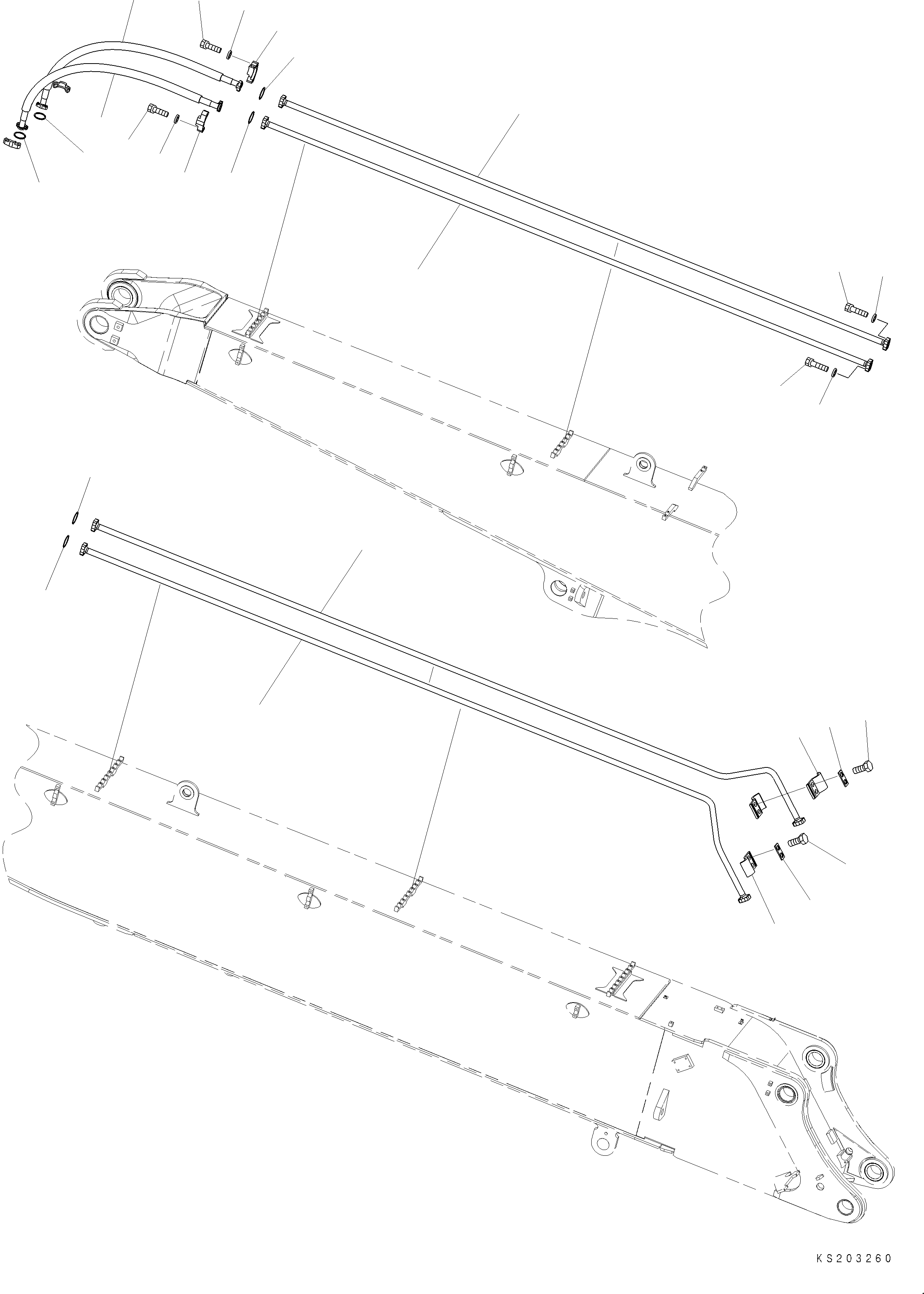 Трубка 208-62-K3740 KOMATSU