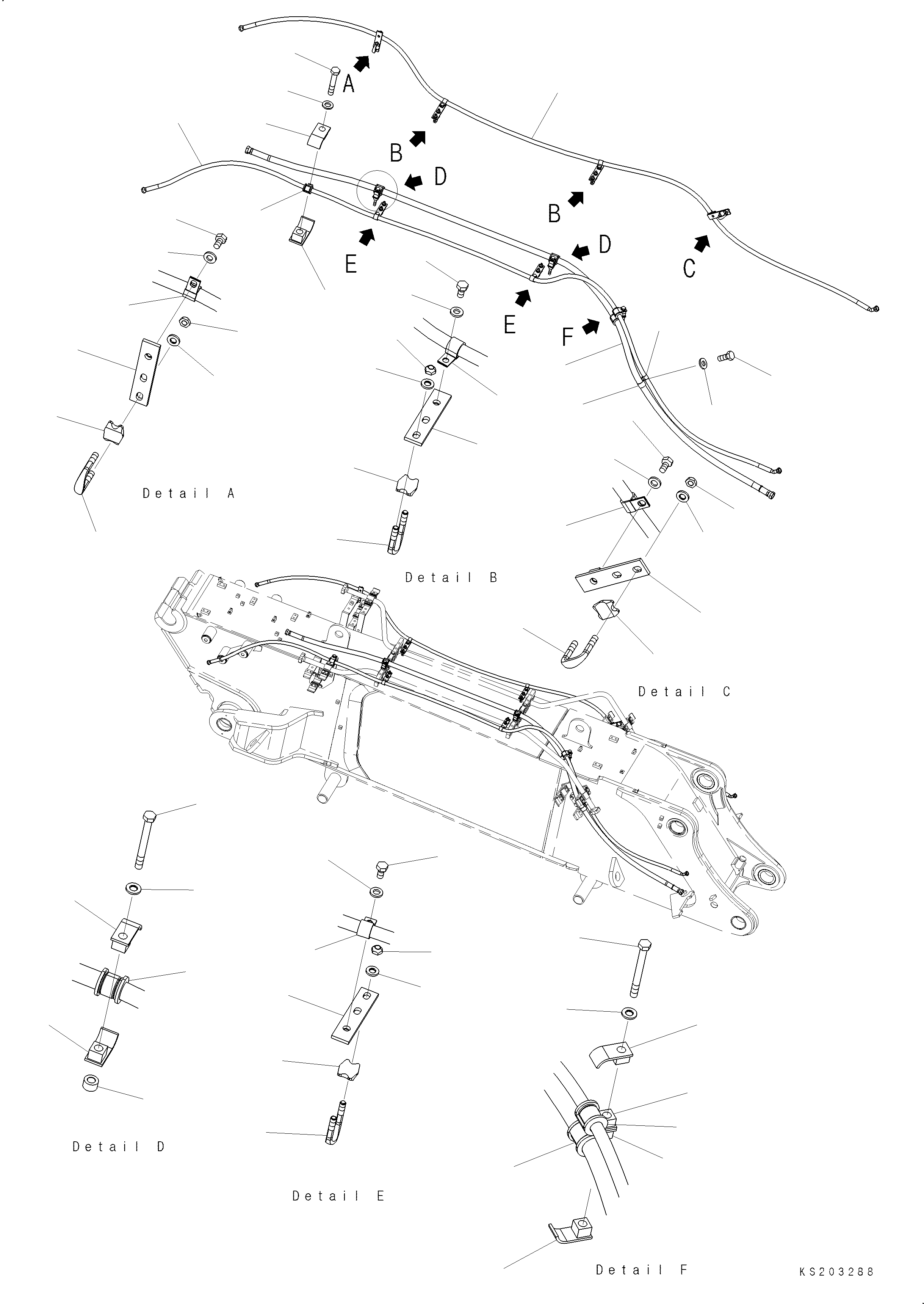 Шланг 208-62-K7290 KOMATSU