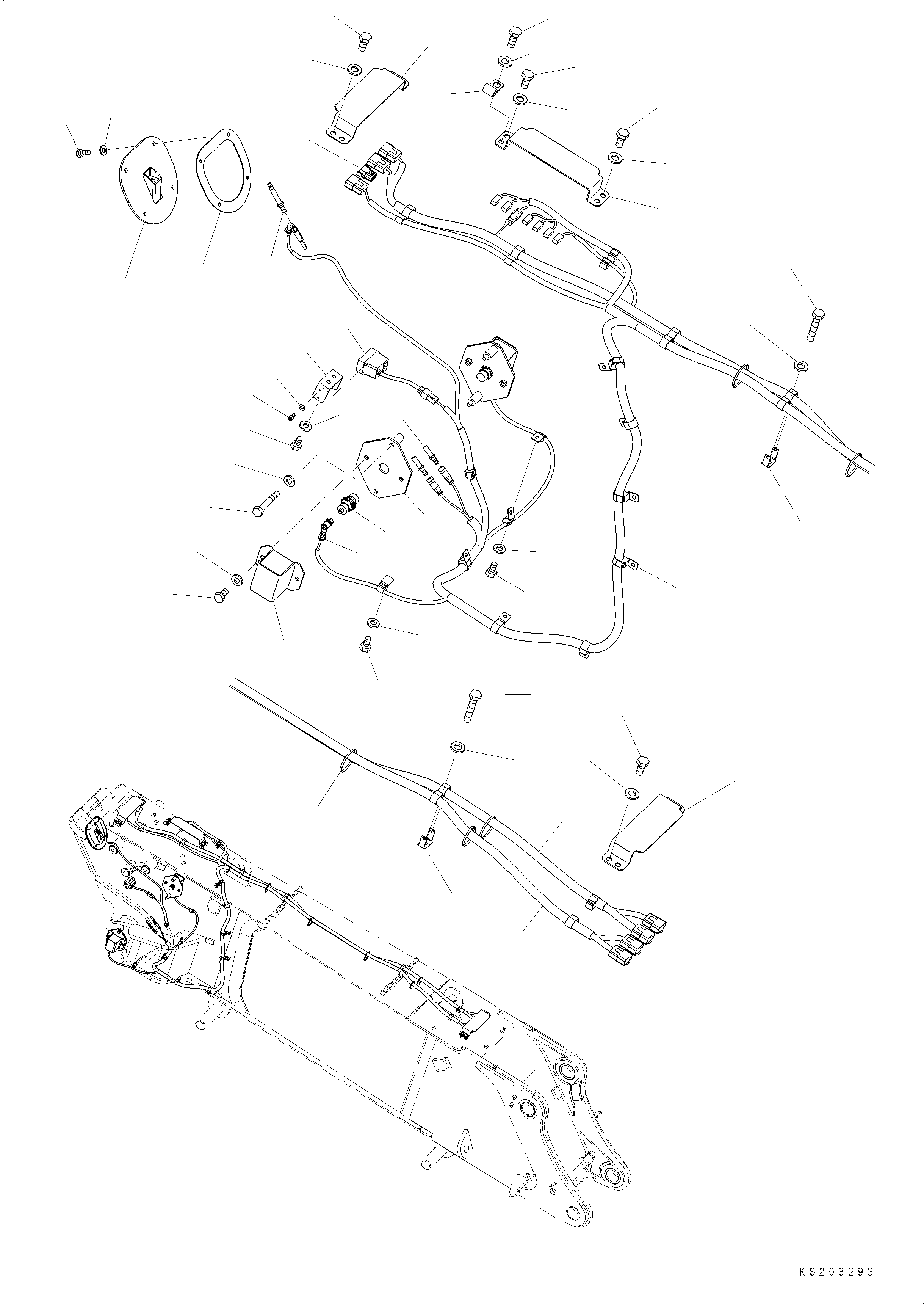 Жгут проводов 208-06-K1684 KOMATSU