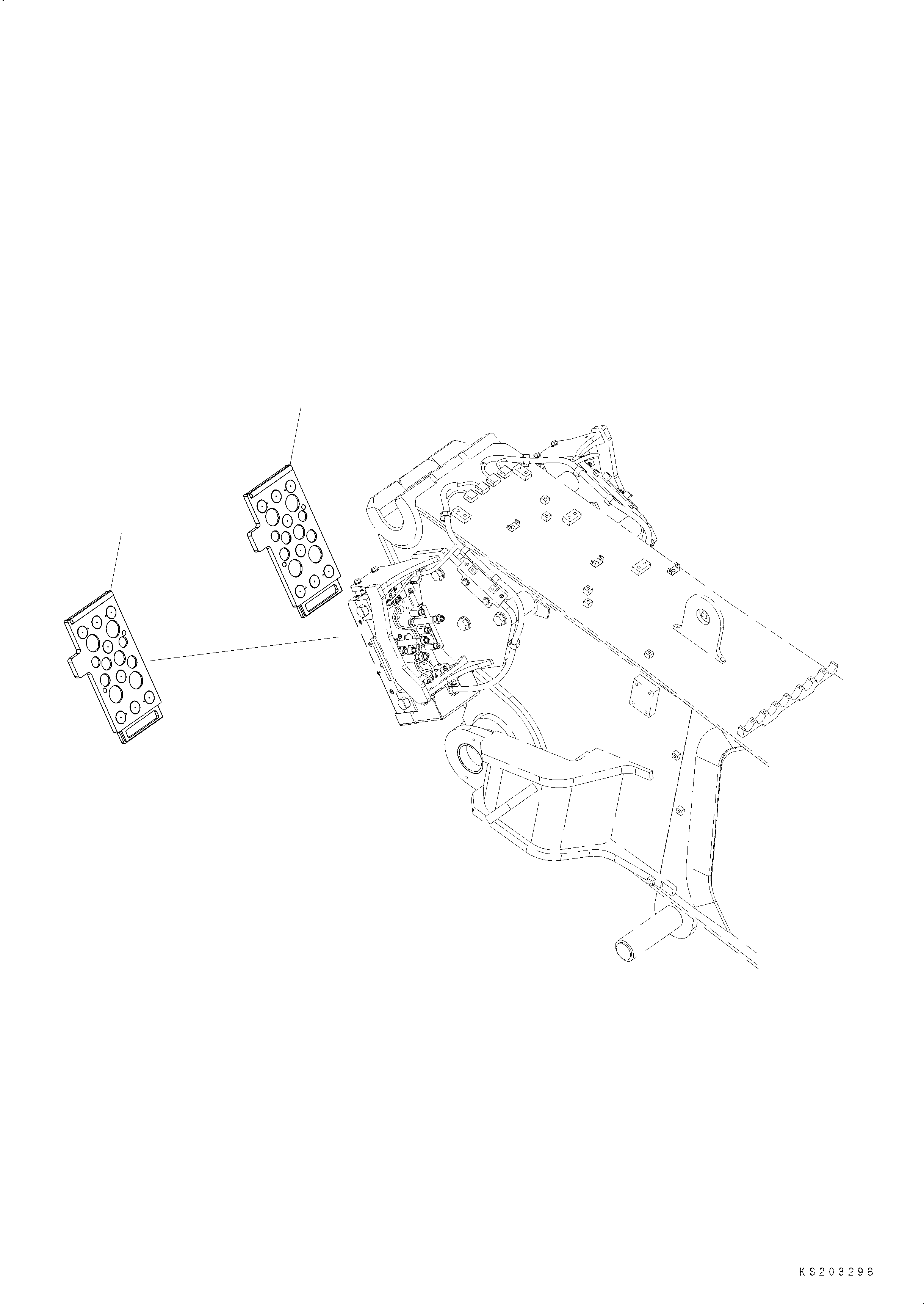 Cover, S-Block 208-62-K8370 KOMATSU