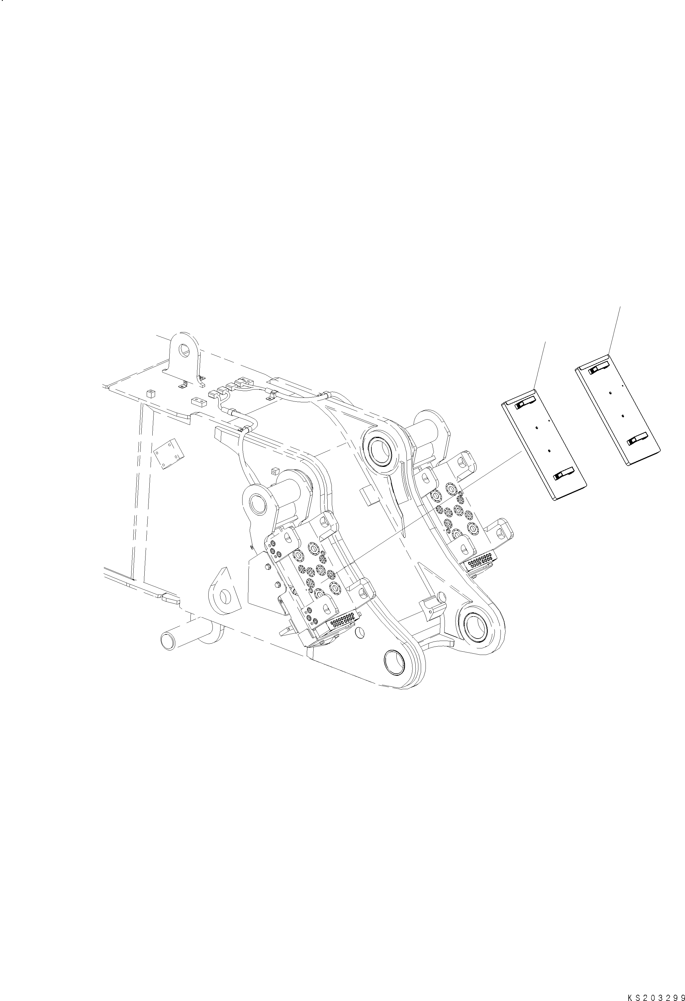 Cover, A-Block 208-62-K8380 KOMATSU