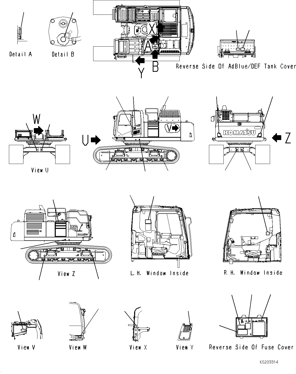 Пластина предохранителей 208-00-K1861 KOMATSU