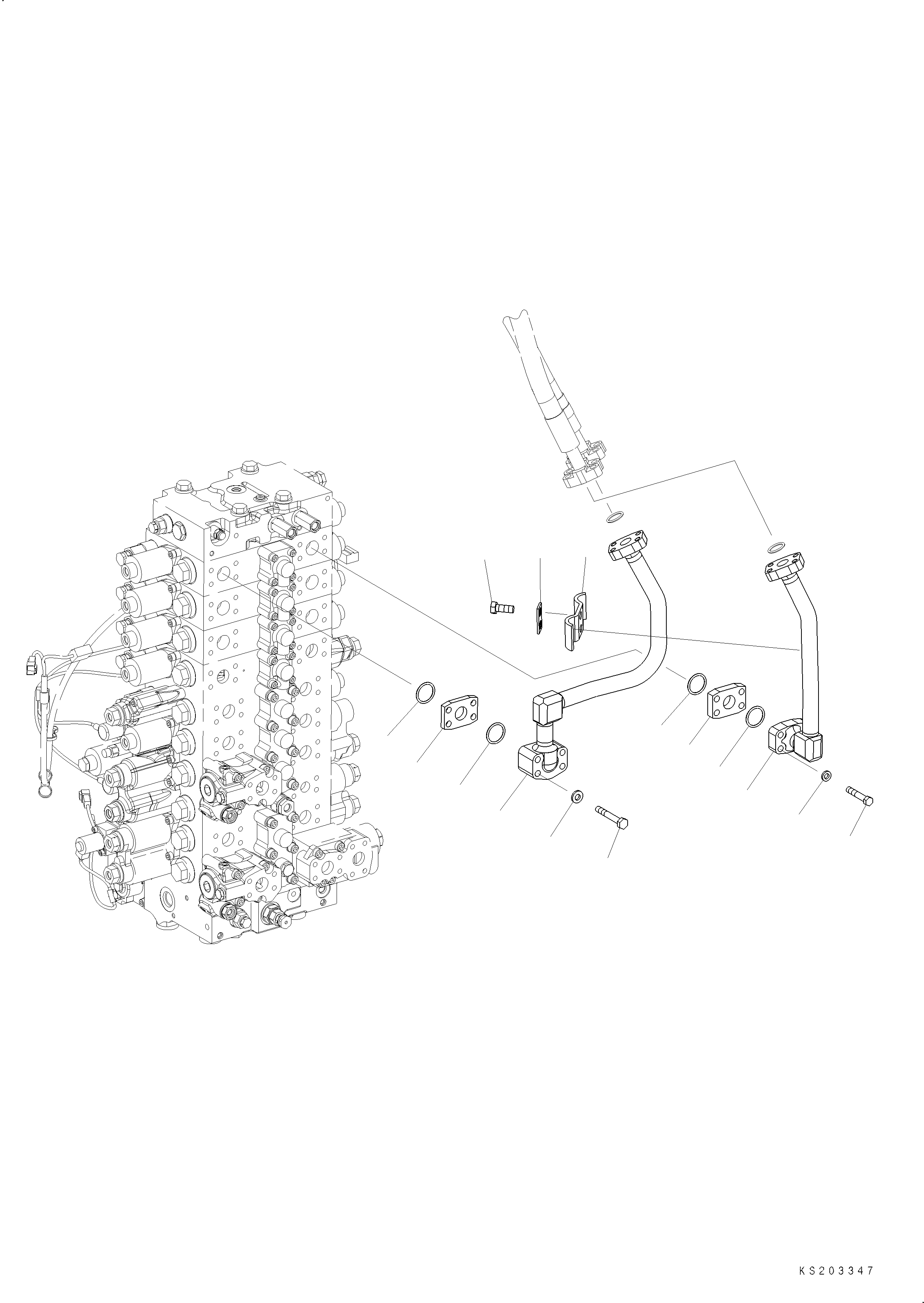 Трубка 22U-62-K2430 KOMATSU