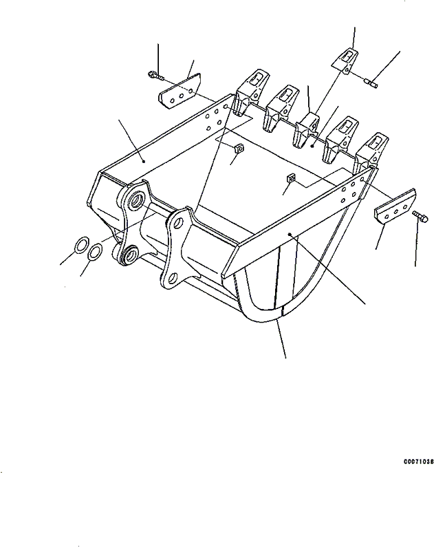 Ковш 205-934-D153 KOMATSU