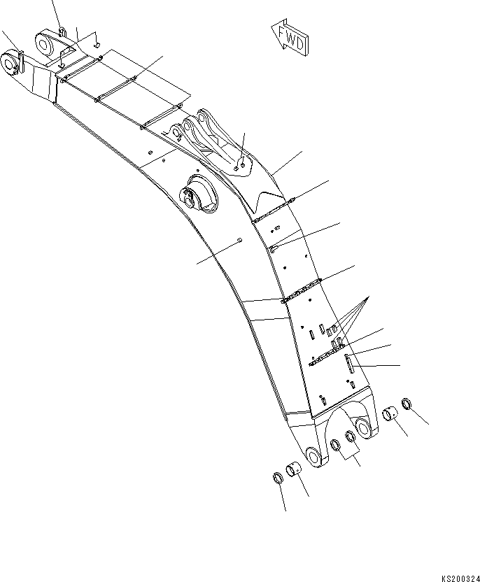 Boom Assembly 209-942-4712 KOMATSU