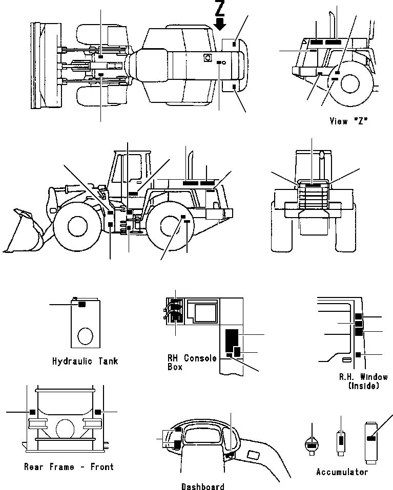 Табличка смазки 421-03-32150 KOMATSU