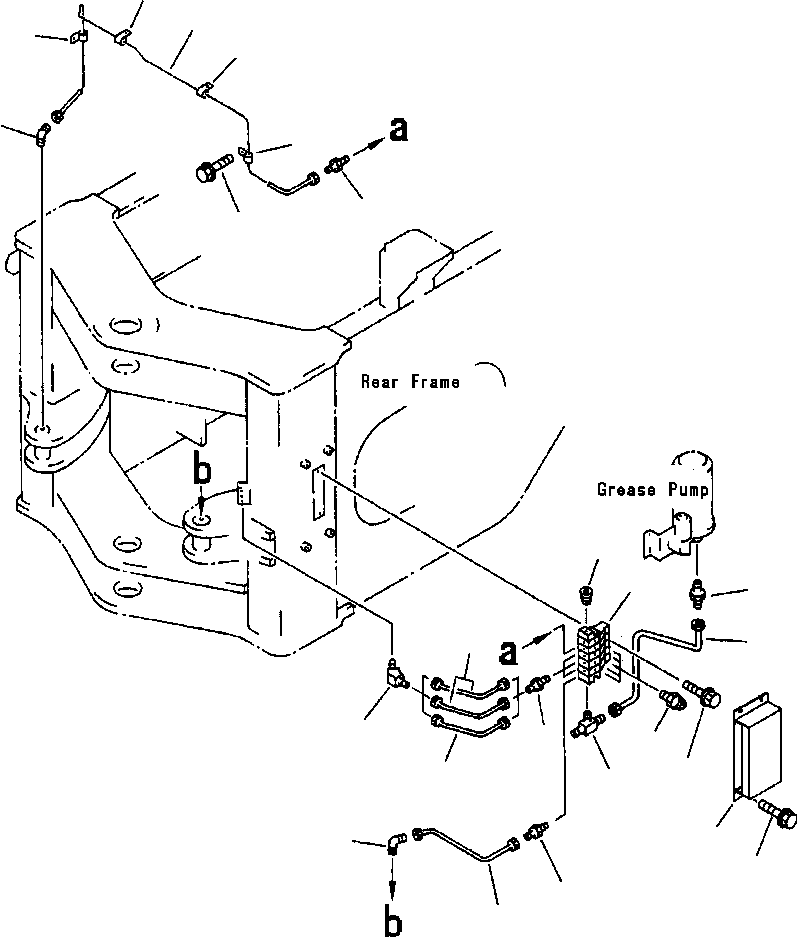 TUBE,L.H. STEERING CYLINDER 423-S95-2190 KOMATSU
