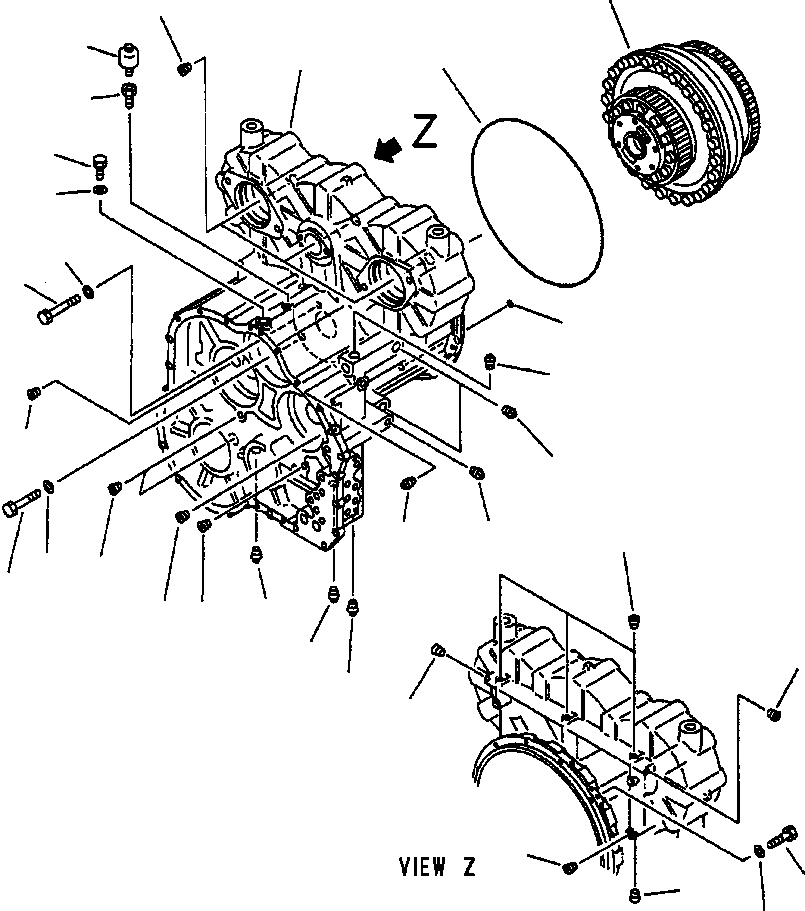 CASE ASS'Y,TORQUE CONVERTER 714-07-18021 KOMATSU