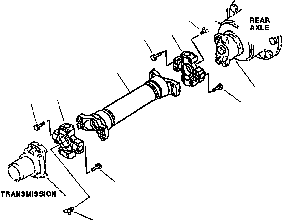 DRIVE SHAFT ASSEMBLY, REAR 421-20-H4110 KOMATSU