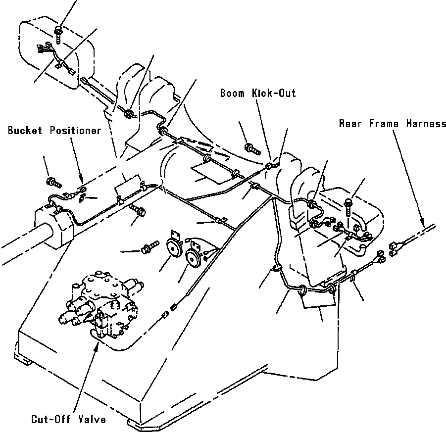 HARNESS, FRONT FRAME 419-06-A1280 KOMATSU