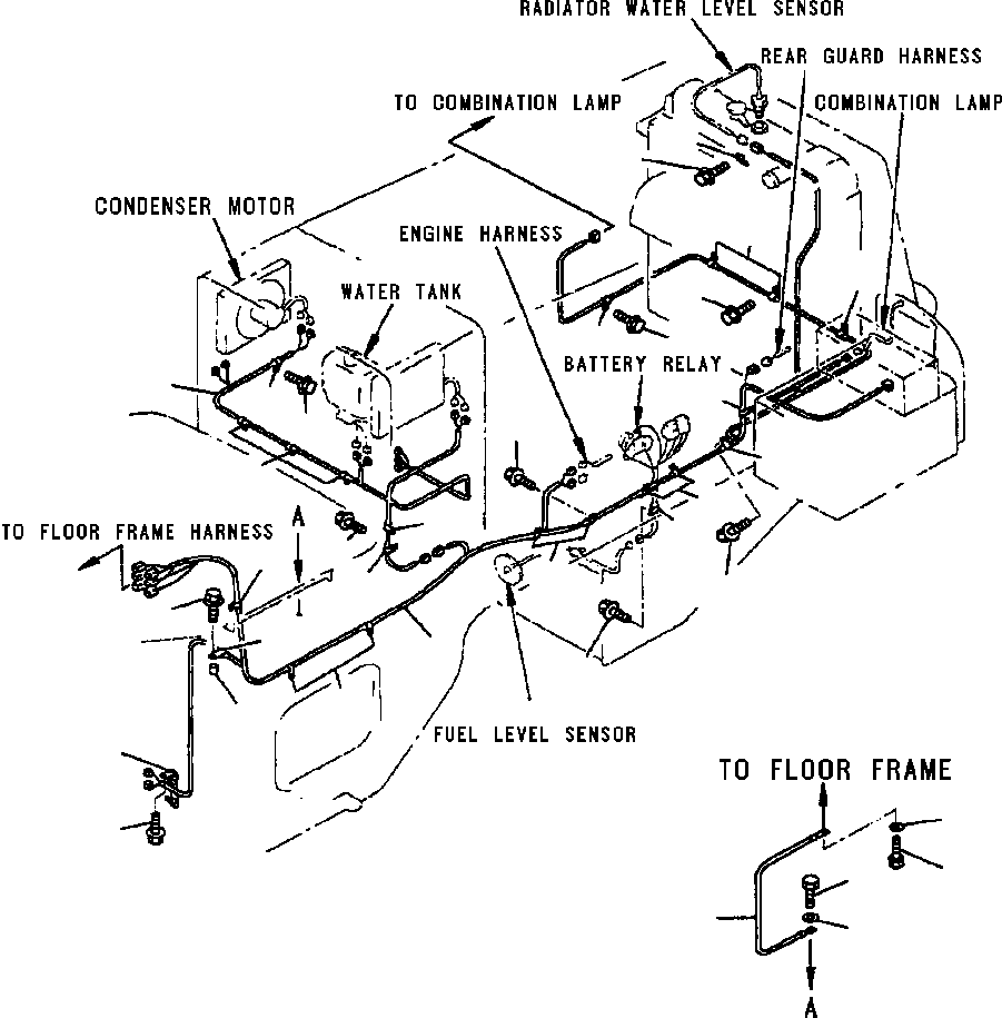 WIRING HARNESS,BULKHEAD 421-06-22851 KOMATSU