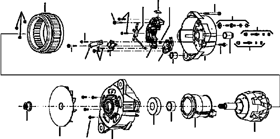 NUT SHAFT VE 8211 KOMATSU