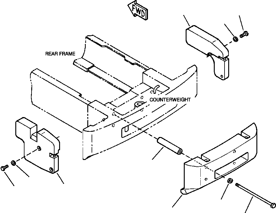 COUNTERWEIGHT 423-975-2120 KOMATSU