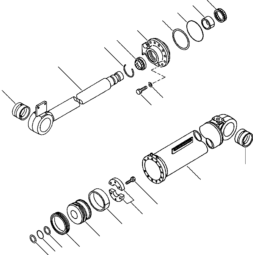 CYLINDER ASSEMBLY, DUMP (HI-LIFT) 707-01-02440 KOMATSU