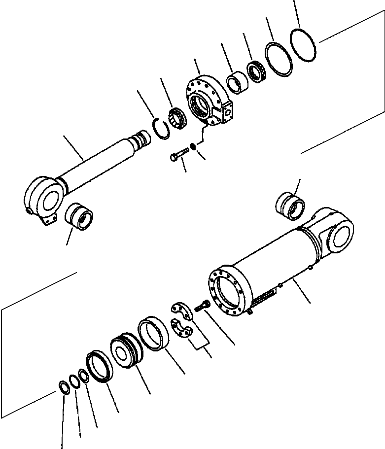 CYLINDER ASSEMBLY, DUMP 707-01-02520 KOMATSU