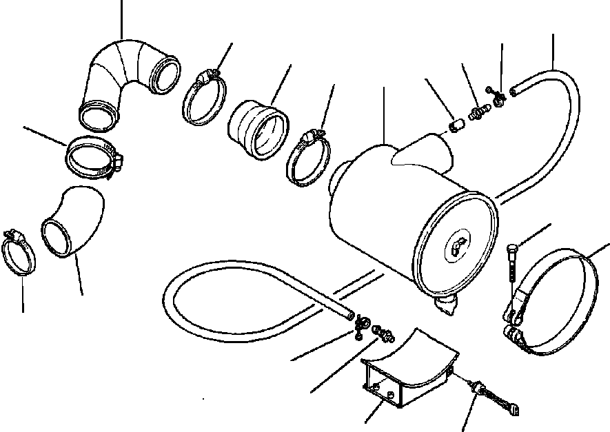 HOSE ASSEMBLY, INDICATOR 08671-31080 KOMATSU
