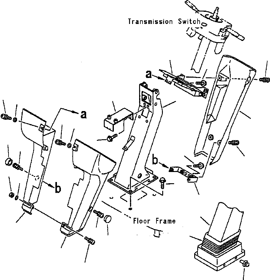 Крышка левая 421-54-22320 KOMATSU