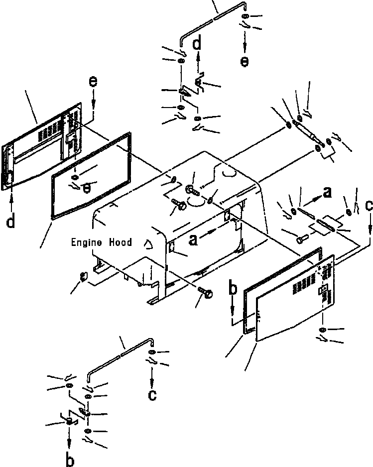 DOOR, ENGINE ACCESS - R.H. 419-54-21841 KOMATSU