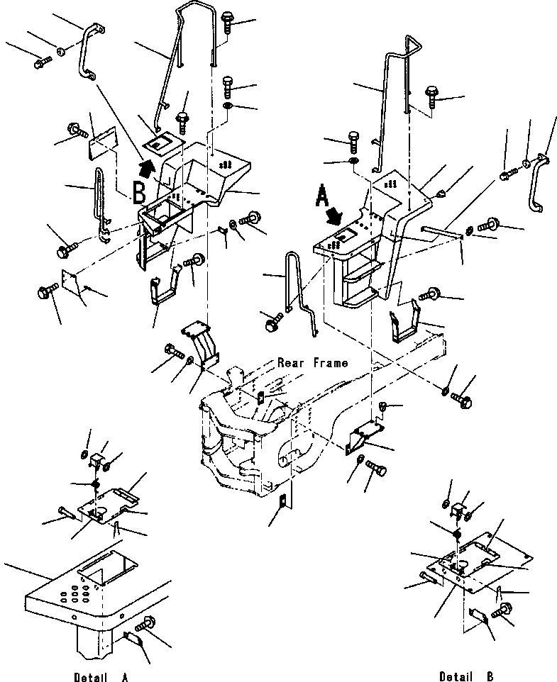 FLOOR, L.H. 421-54-A1660 KOMATSU