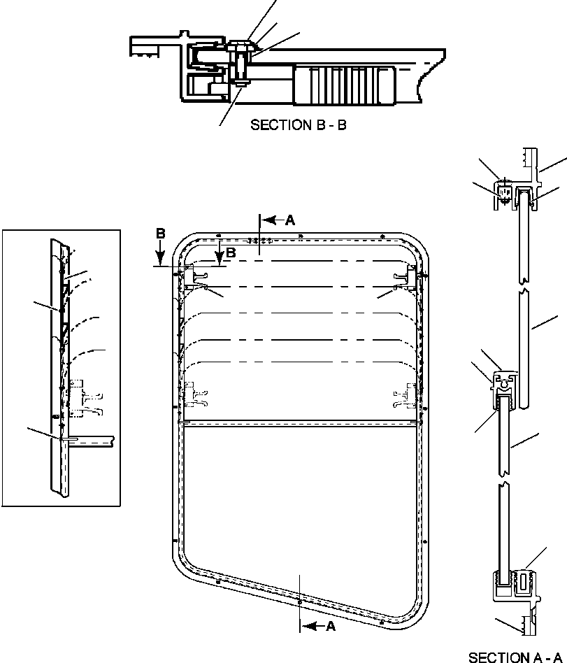 GLAZING, VINYL 418-926-AE50 KOMATSU