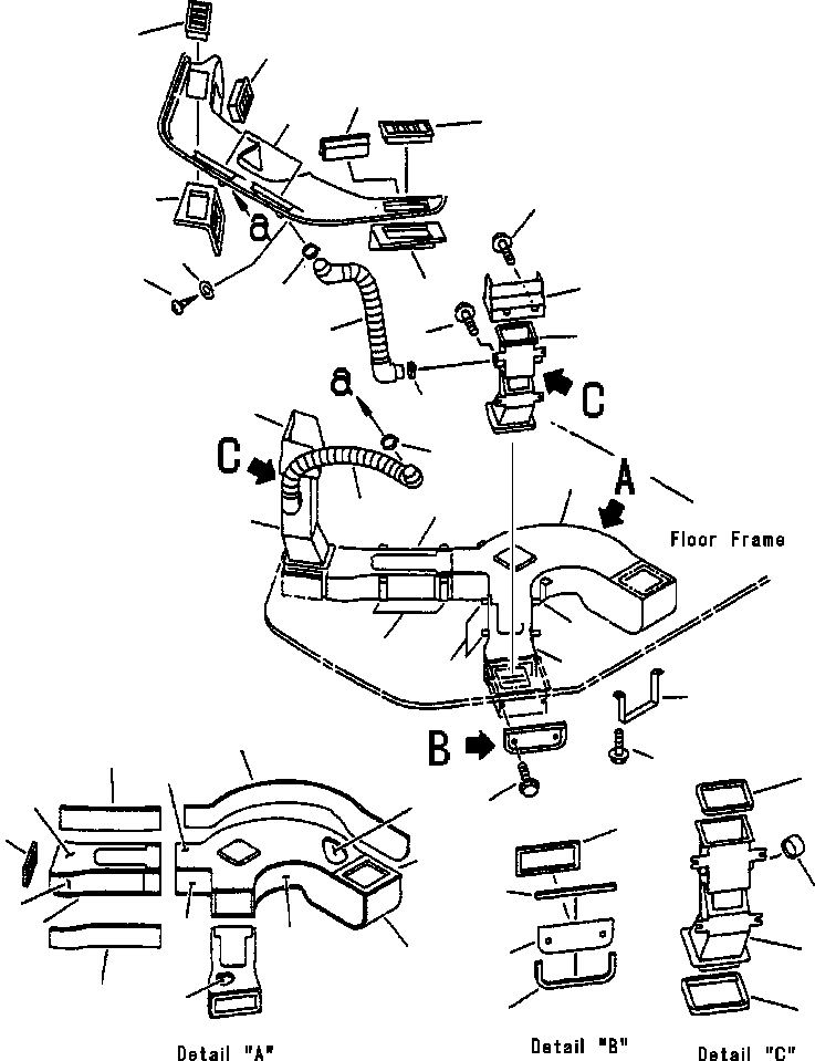 DUCT, AIR 423-07-23610 KOMATSU